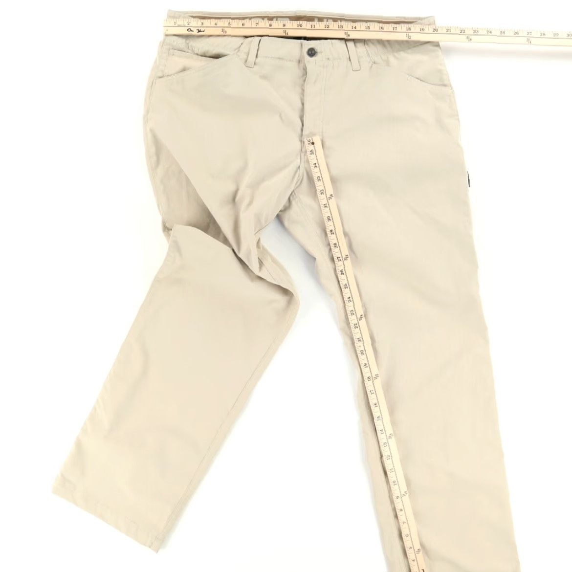 Under Armour Under Armour Chino Pants Beige Men's 40 Polyester Ripstop Regular Inseam 34in Flat Front Size US 40 / EU 56 - 3 Thumbnail