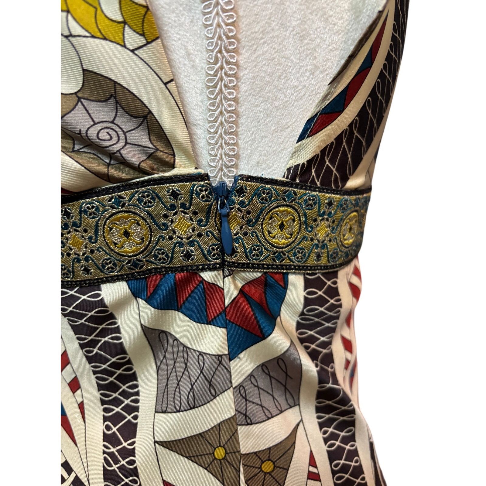 Nicole Miller Nicole Miller Silk Multi-Color Slip Dress Size 6 Size S / US 4 / IT 40 - 7 Thumbnail