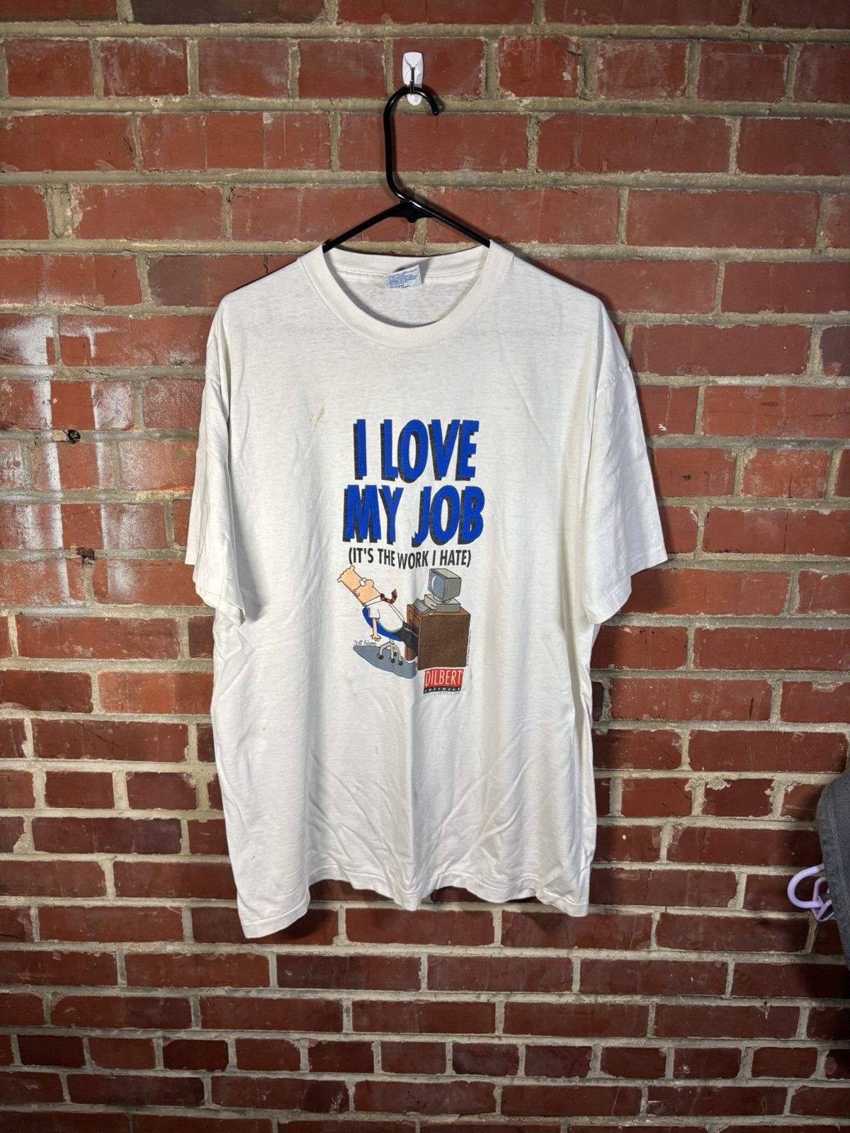 Other Vintage 90s Dilbert I Love My Job The Work I Hate Shirt XL Size US XL / EU 56 / 4 - 1 Thumbnail