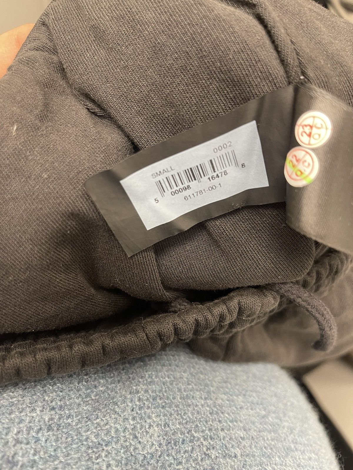 Balenciaga × Gap × Kanye West YEEZY GAP WIDE LEG FRARED SWEATPANTS BLACK Size US 30 / EU 46 - 7 Thumbnail