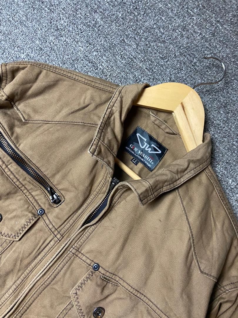 Japanese Brand Gin Washi Men’s Workwear Multipocket Jacket (178) Size US L / EU 52-54 / 3 - 8 Thumbnail