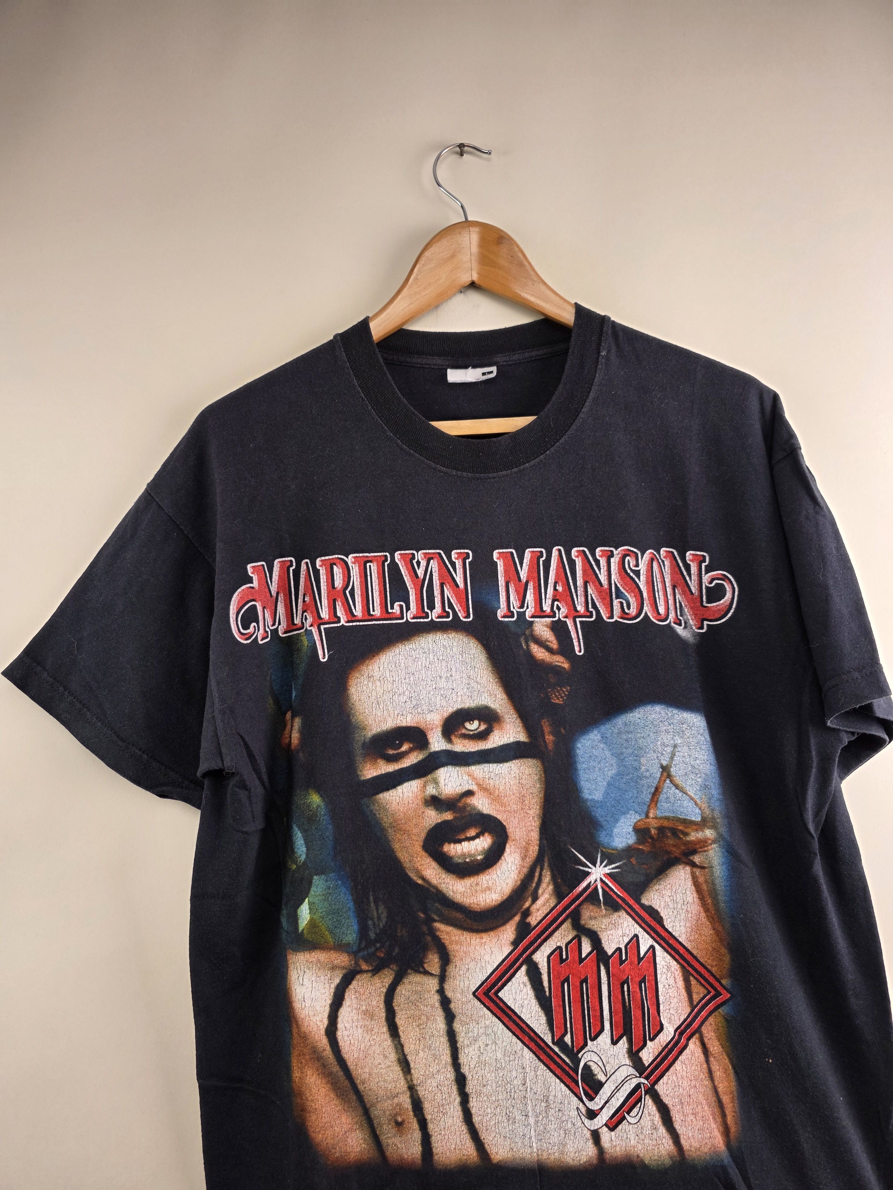Band Tees 2000 Marilyn Manson Metal vintage 90s tee L 22" 28" Size US L / EU 52-54 / 3 - 2 Thumbnail