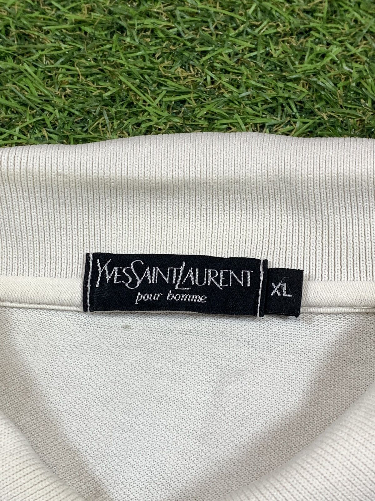 Yves Saint Laurent Vintage 90s Yves Saint Laurent polo zip japanese size XL Size US XL / EU 56 / 4 - 8 Thumbnail