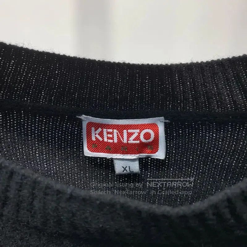Kenzo KENZO Men's Black Wool Crewneck Sweater . Size US XL / EU 56 / 4 - 3 Thumbnail