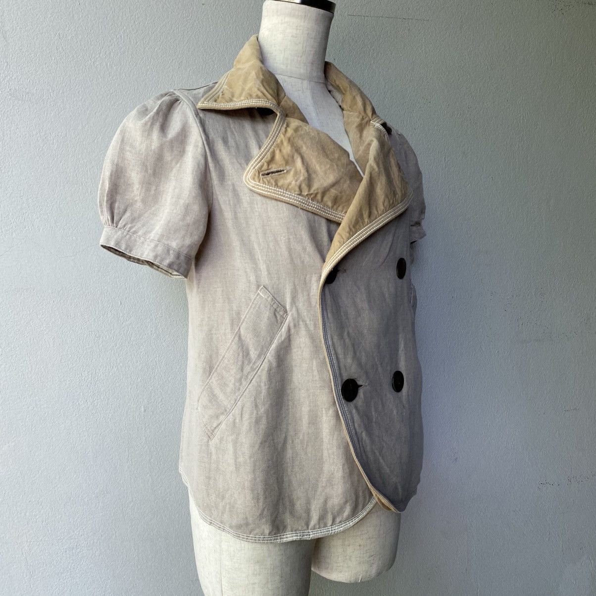 Kapital KAPITAL Vintage Double-Breasted Puff Sleeve Jacket Size XS / US 0-2 / IT 36-38 - 19 Thumbnail