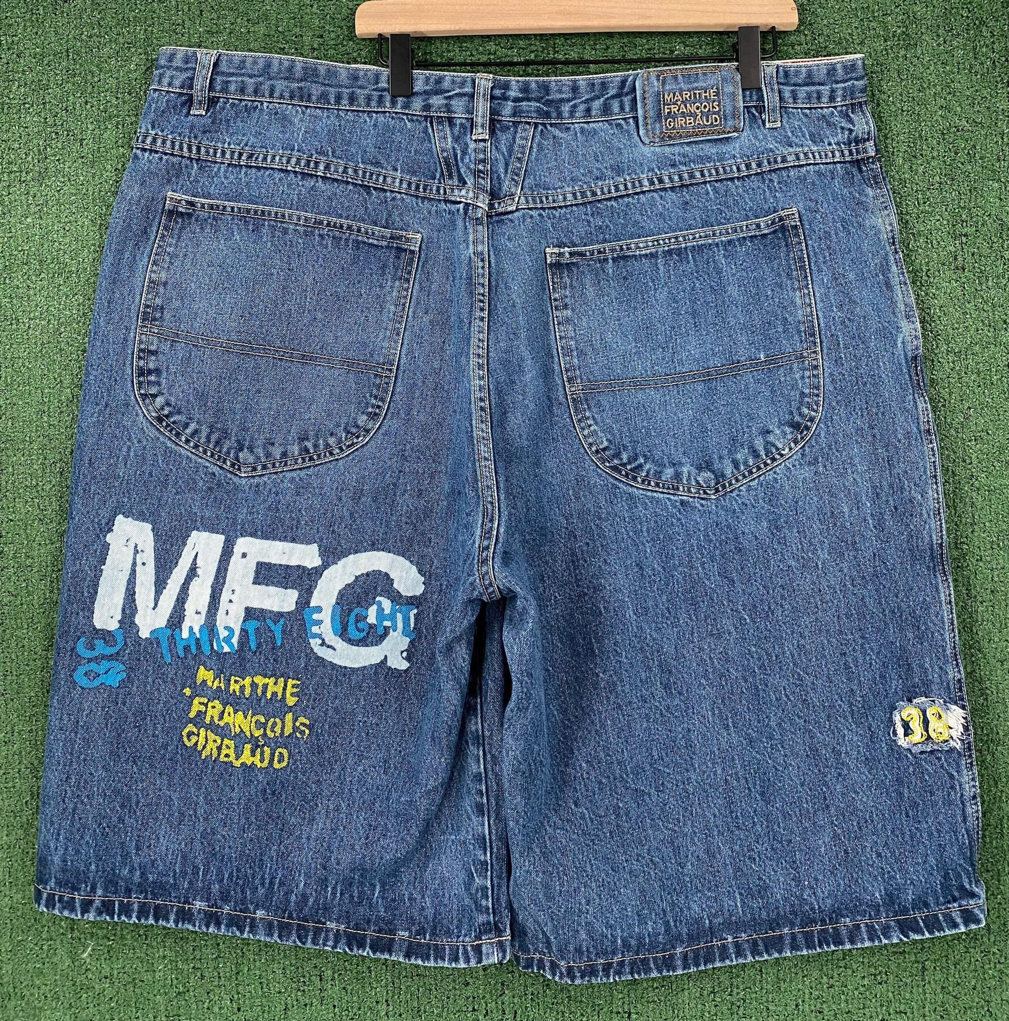 Marithe + Francois Girbaud Y2K Marithe + Francois Logo Baggy Denim Jean Shorts Jorts 43 Size US 43 - 5 Thumbnail