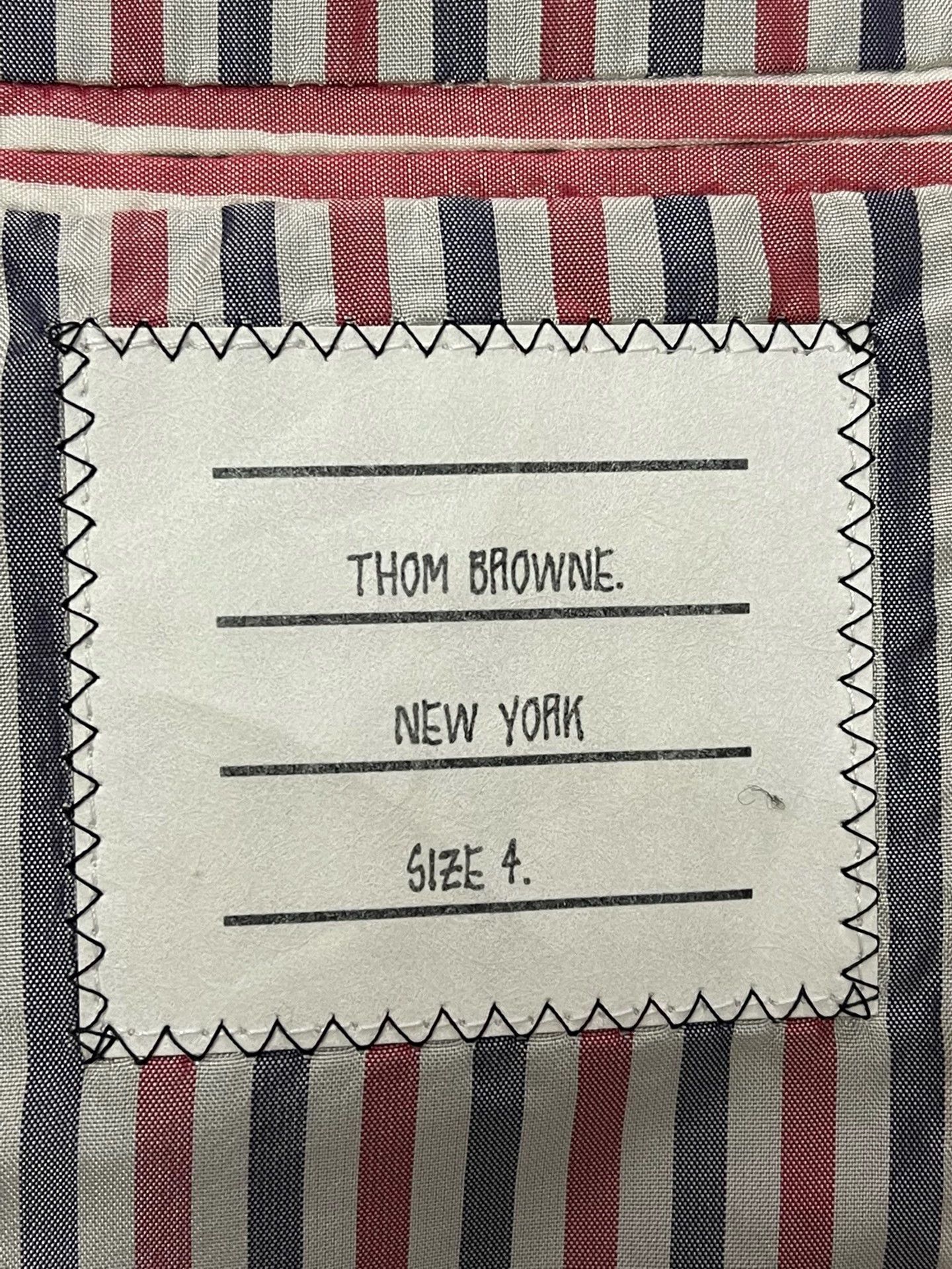 Thom Browne Thom Browne Runway Wool Coat Men 4 Navy Speckled Size US XL / EU 56 / 4 - 4 Thumbnail