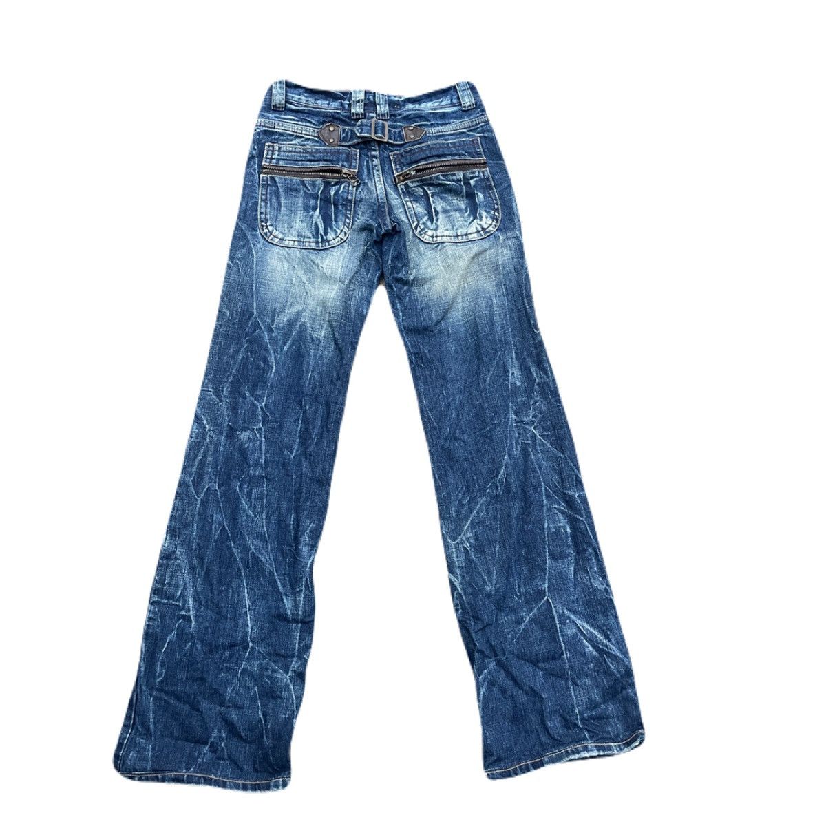 If Six Was Nine 2000s Japanese archive bootcut distressed vkei jeans Y2K Size US 29 - 4 Thumbnail