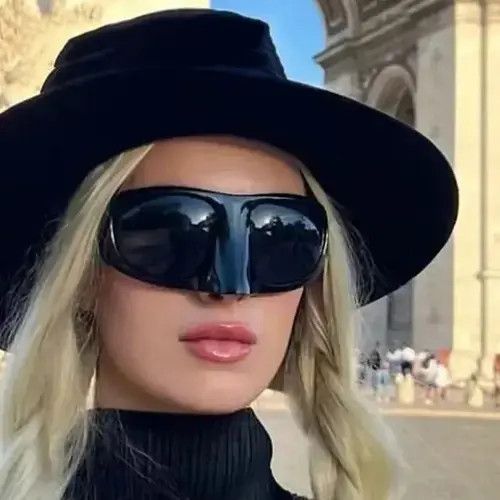 Designer × Electric Visual Oversized Bird Nose Masked Sunglasses Size ONE SIZE - 4 Thumbnail