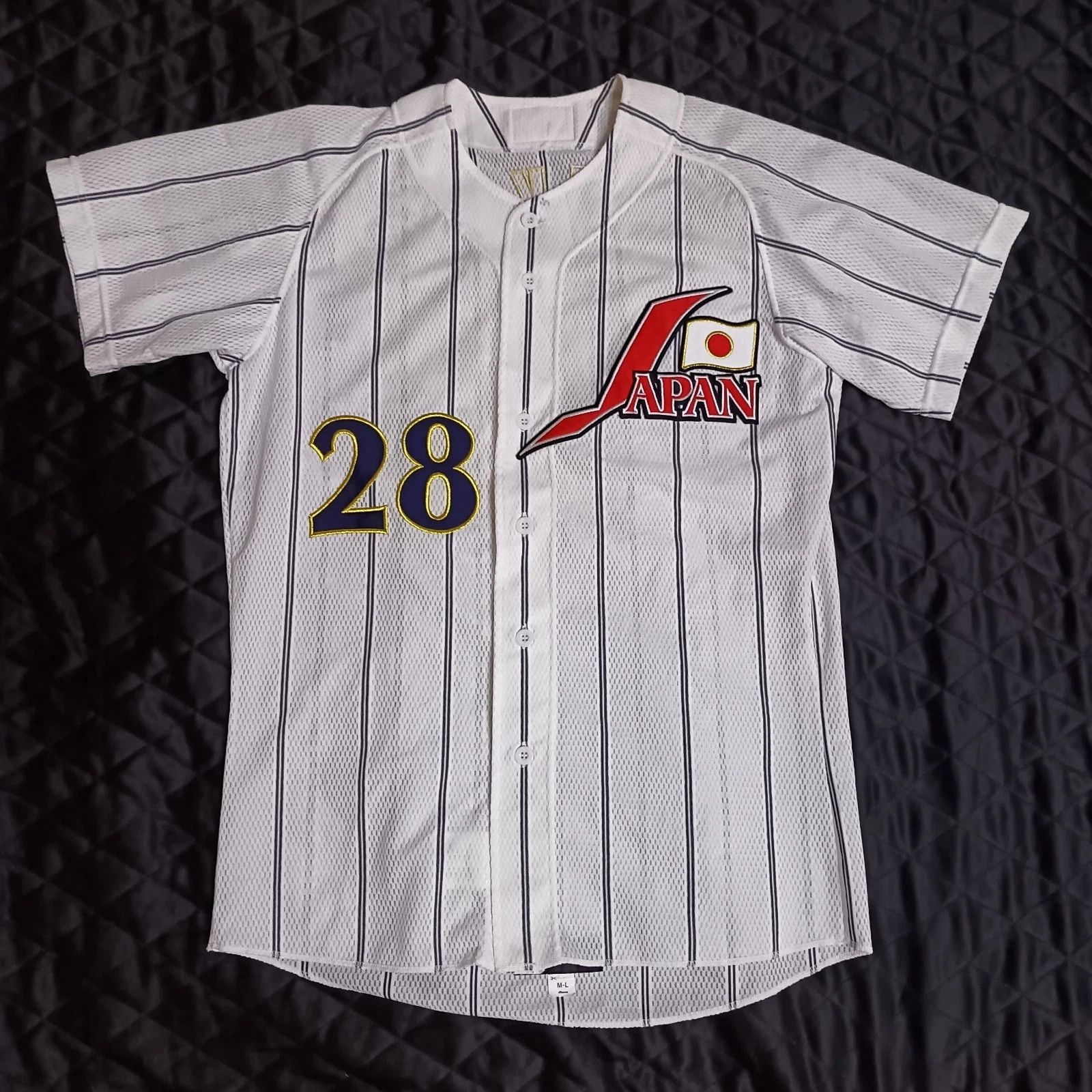 Japanese Brand Mizuno Samurai Japan Kyuji Fujikawa NPB Baseball Jersey Size US L / EU 52-54 / 3 - 1 Thumbnail
