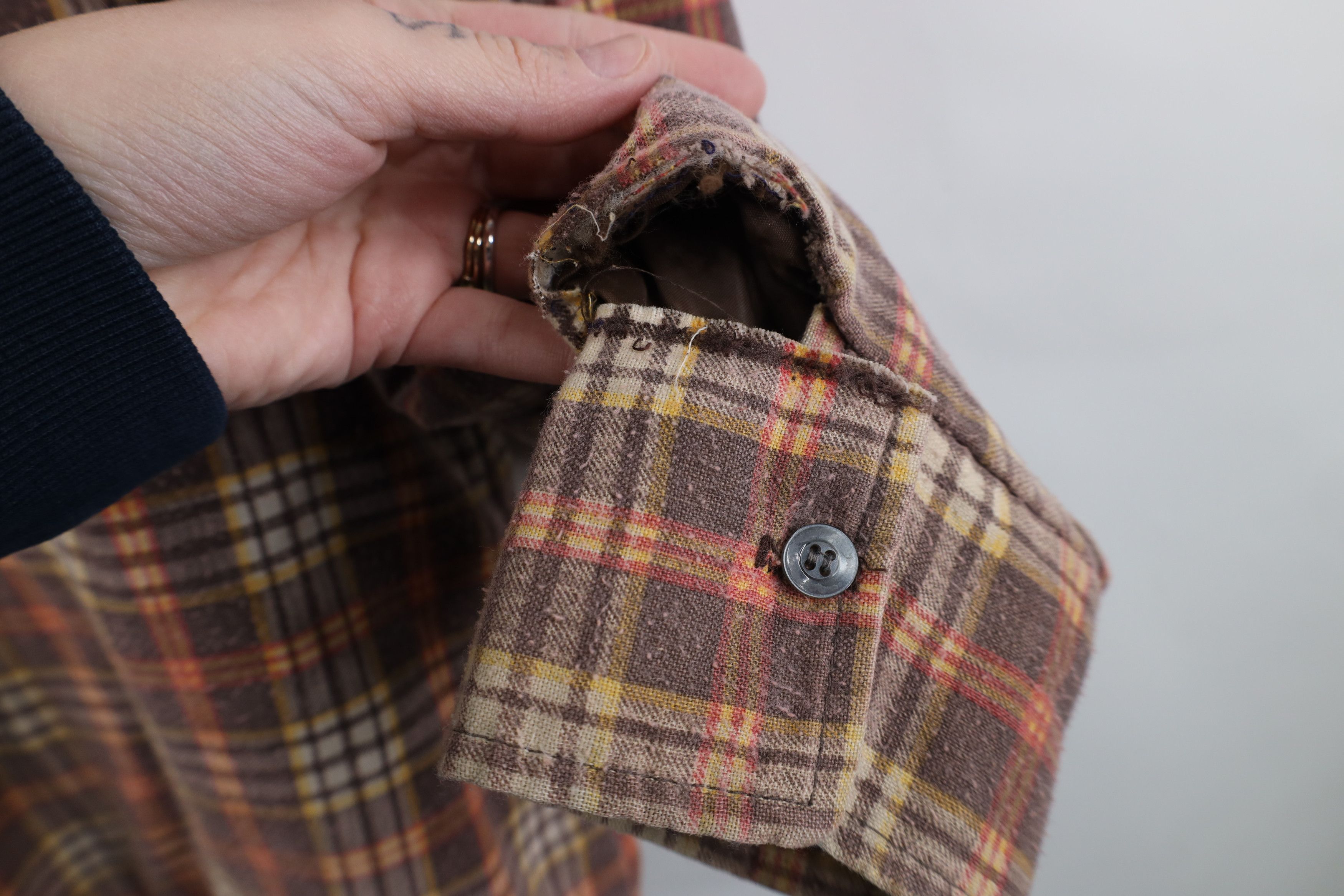 Vintage Vintage 70s Streetwear Quilted Flannel Shirt Jacket USA Size US L / EU 52-54 / 3 - 4 Thumbnail