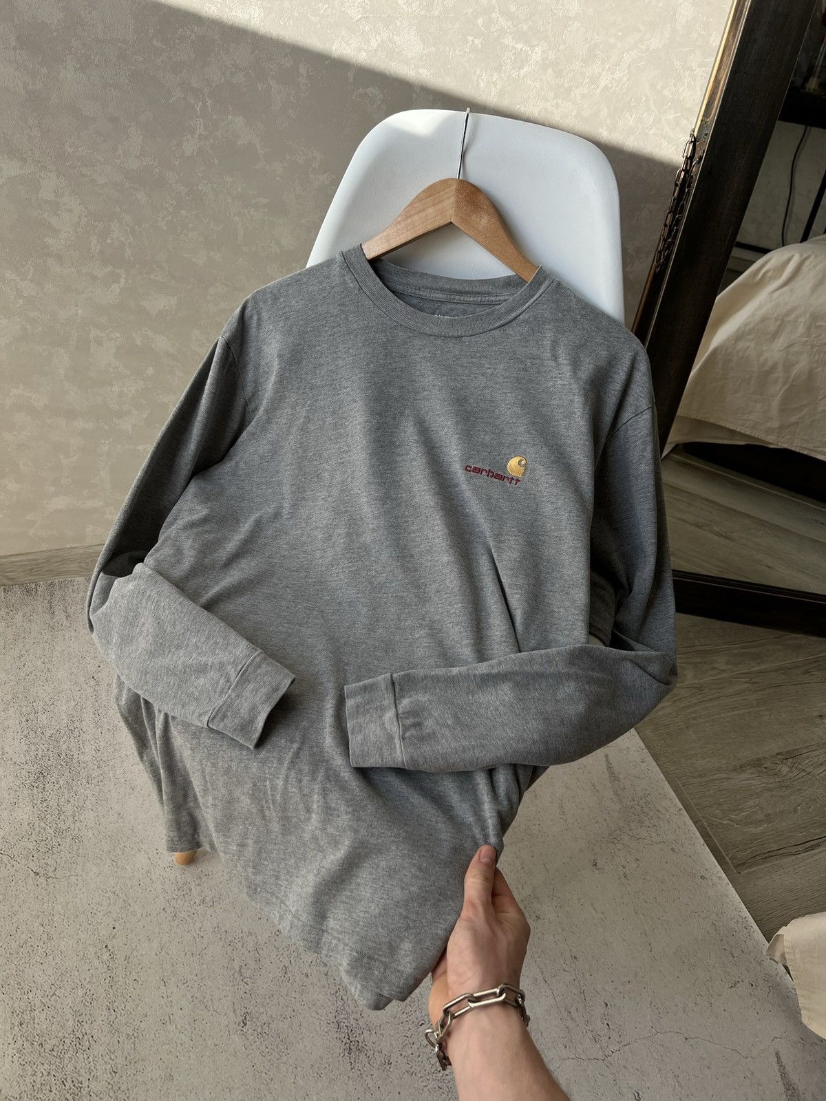 Carhartt × Carhartt Wip Carhartt Script Logo Longsleeve Size US XL / EU 56 / 4 - 6 Thumbnail