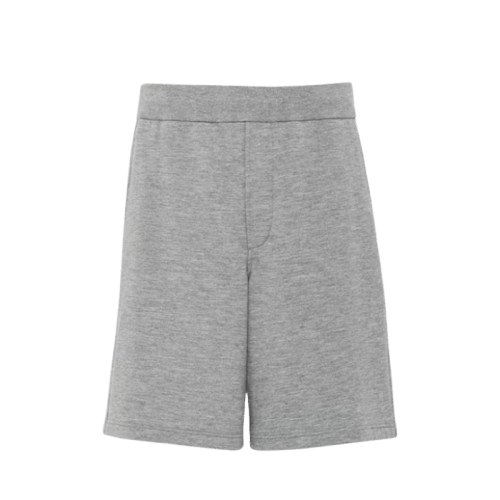 Prada o1bcso1str1025 Felpa Cashmere Shorts in Grey Size US 32 / EU 48 - 1 Thumbnail