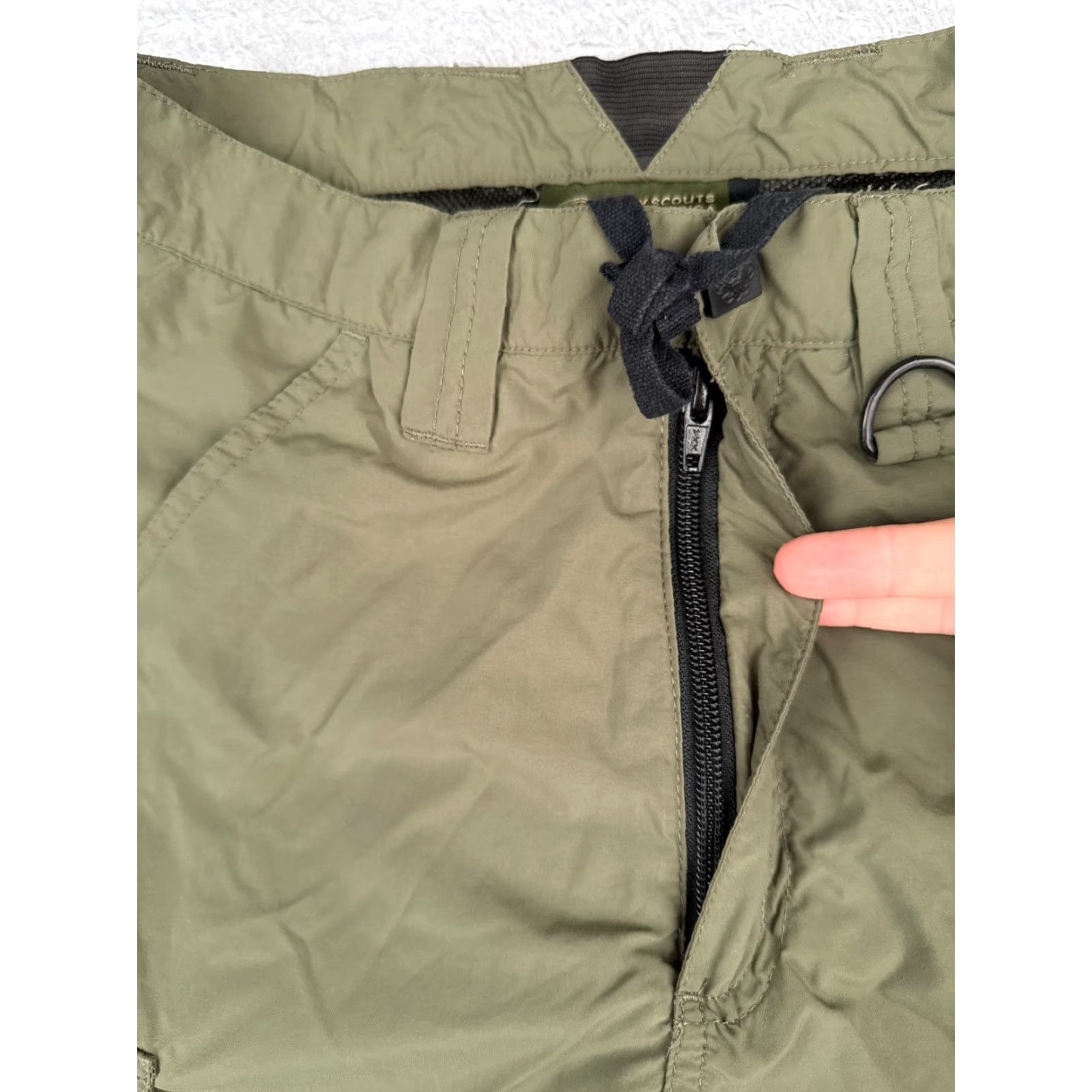 Vintage Boy Scouts Shorts Adult XS Green Centennial Uniform Supplex Nylon Cargo Size US 27 - 6 Thumbnail