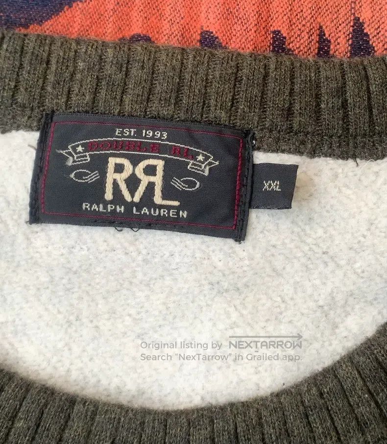 RRL Ralph Lauren RRL Ralph Lauren Crewneck sweatshirt Size US XXL / EU 58 / 5 - 7 Thumbnail