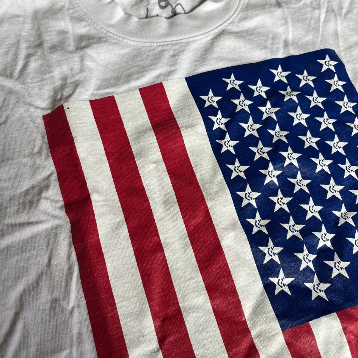 Asspizza Asspizza 50 States Tour American Flag Graphic White T Shirt Size US S / EU 44-46 / 1 - 8 Thumbnail