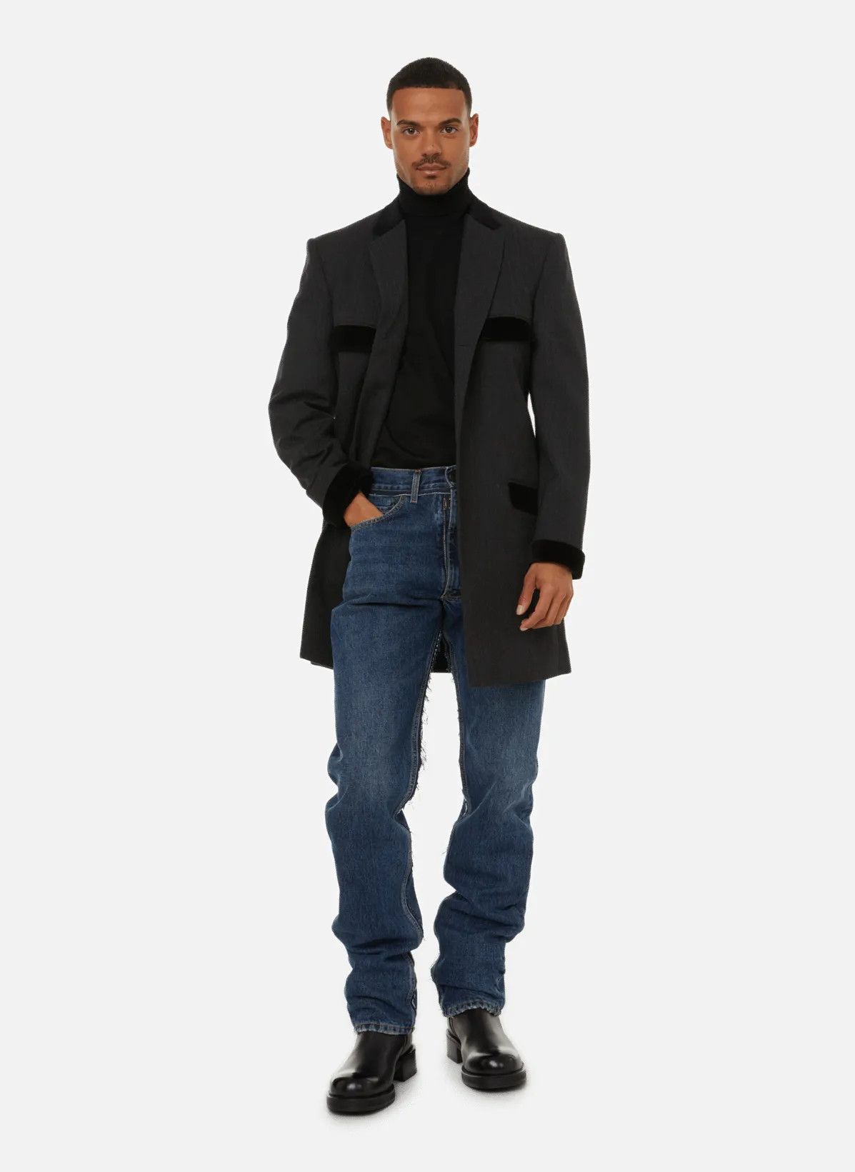 Maison Margiela o1y1124 Wool Jacket in Black Size US L / EU 52-54 / 3 - 5 Thumbnail