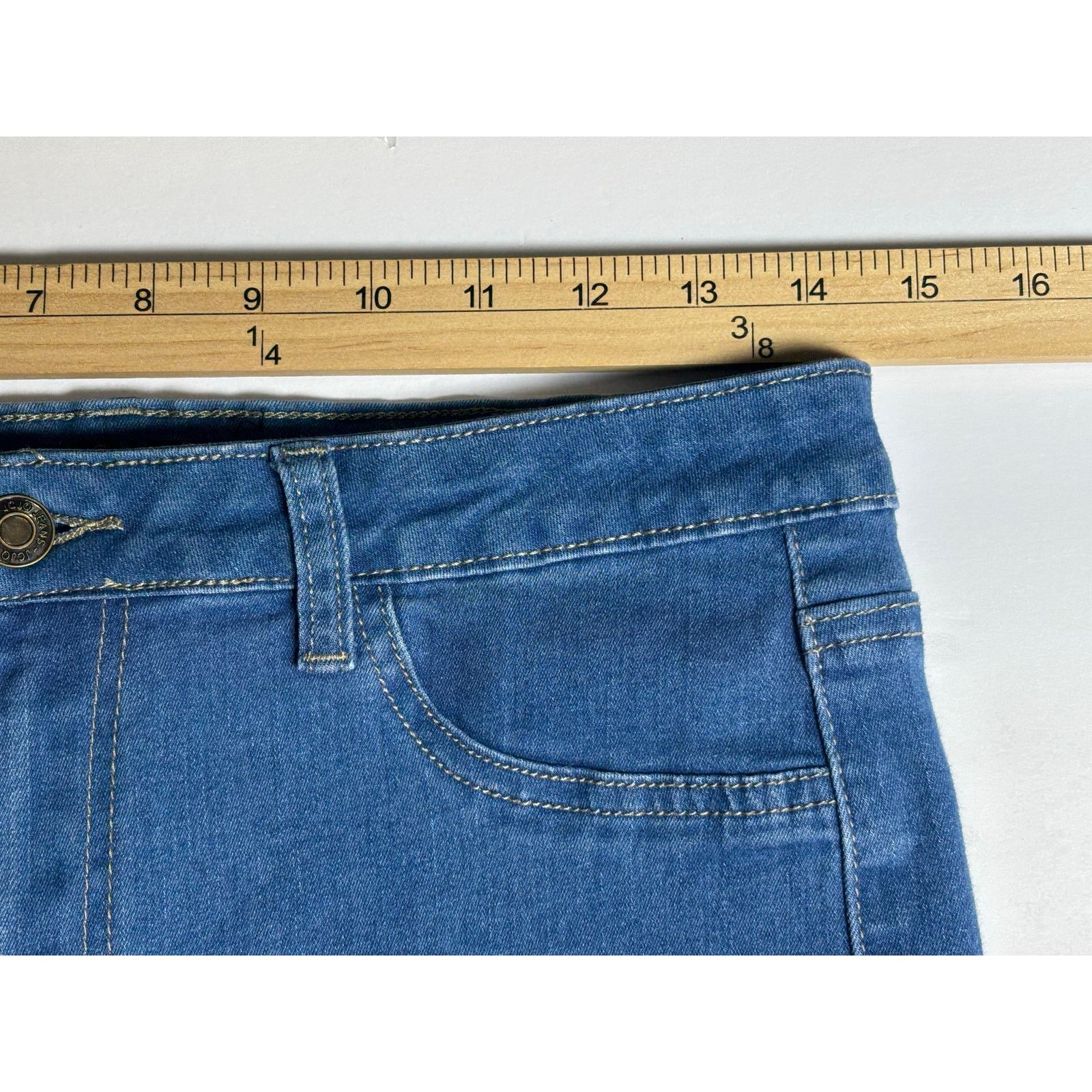 The Unbranded Brand JC & JQ Blue Denim Bell Bottom Jeans Women’s XL Flare Size 29" - 4 Thumbnail
