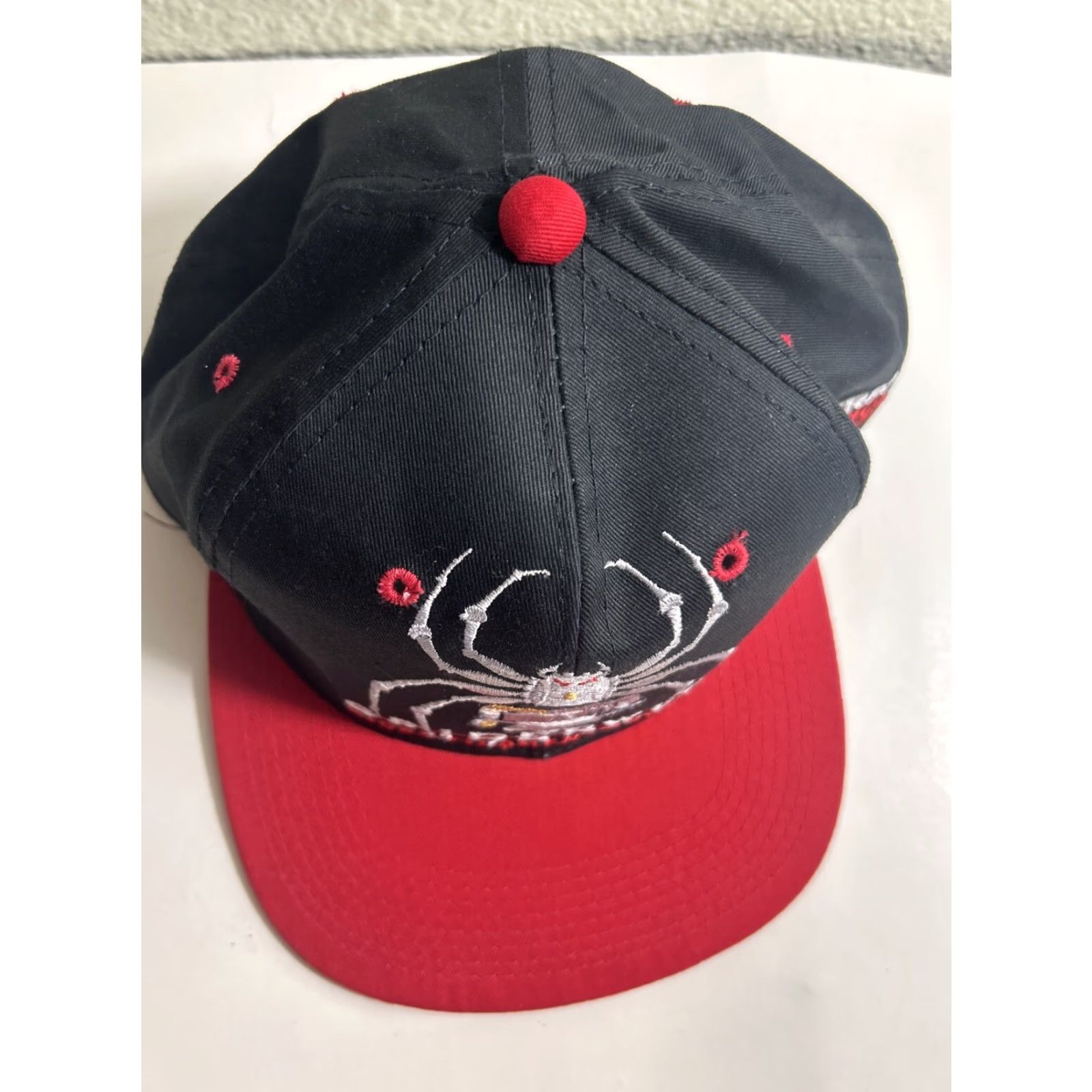 Vintage VINTAGE Youngan Spiderwire Hat One Size Black Mens 90s Snapback Adjustable Size ONE SIZE - 5 Thumbnail