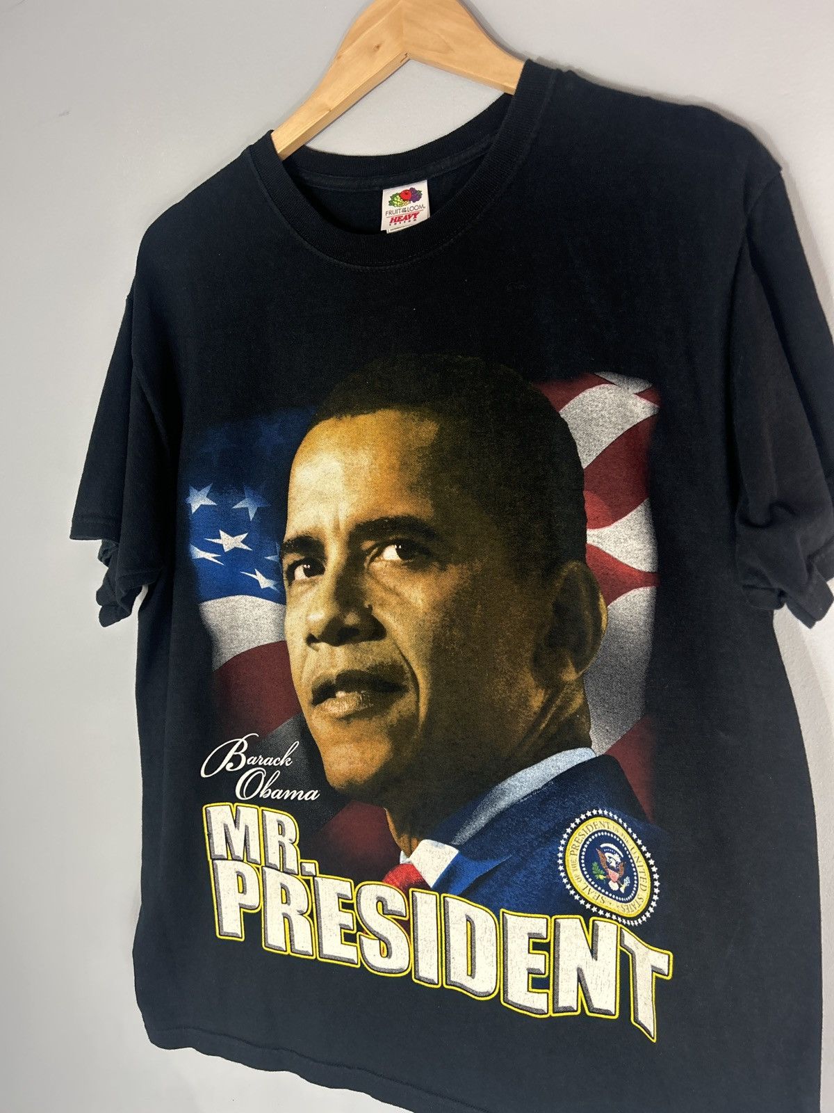 Vintage 2008 Barack Obama Mr President United States of America Tee Size US L / EU 52-54 / 3 - 2 Thumbnail