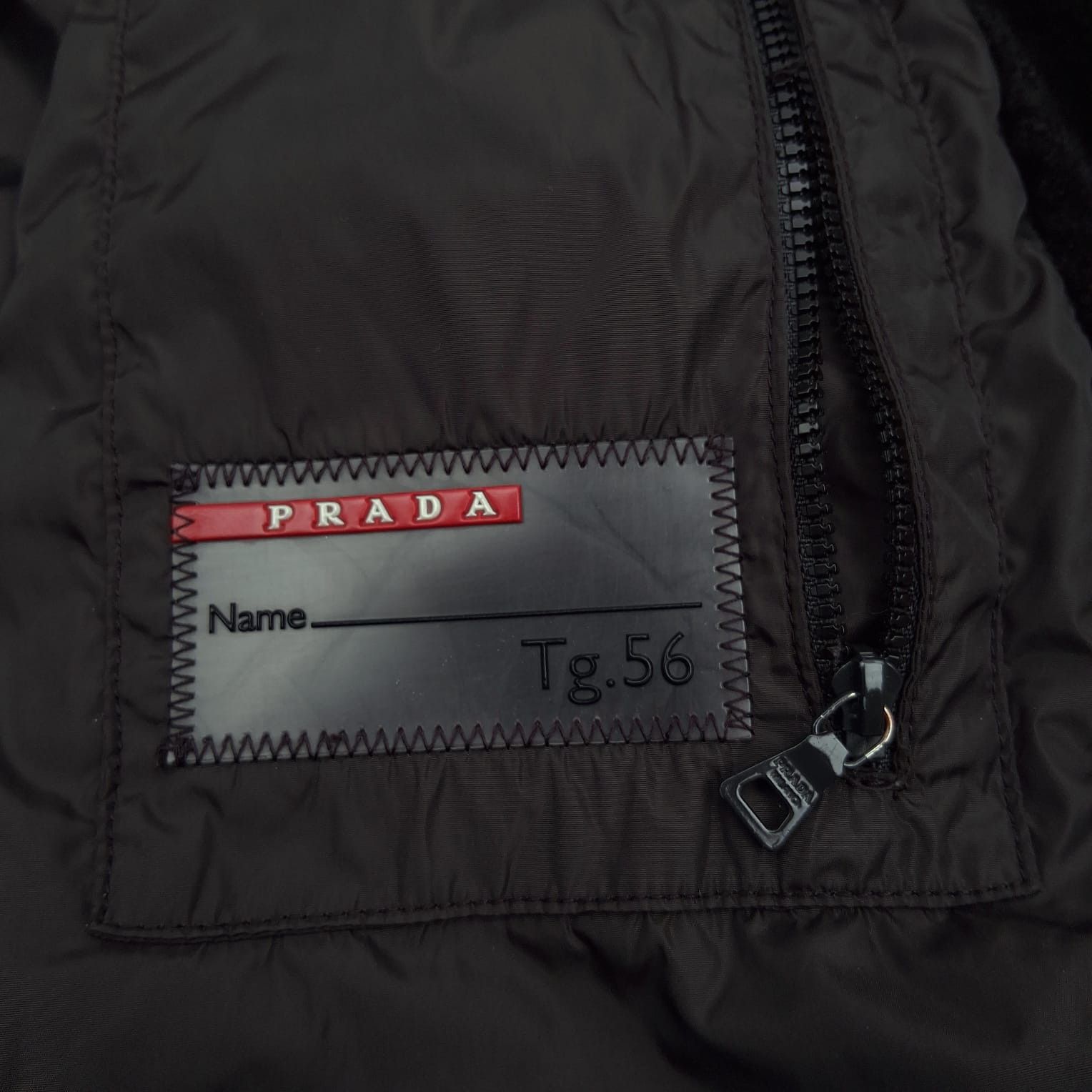 Prada Vintage Prada Sport Nylon Padded Jacket w/ Real Fur Collar Size US M / EU 48-50 / 2 - 15 Thumbnail
