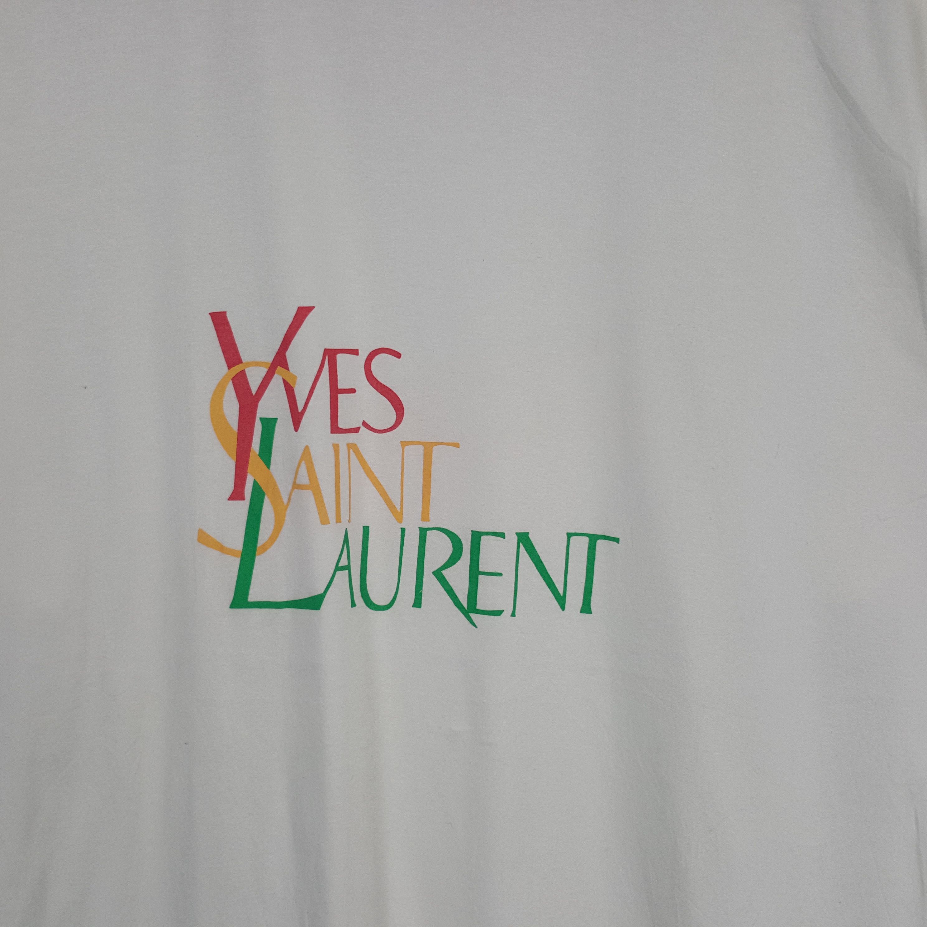 Vintage × Yves Saint Laurent Vintage Yves Saint Laurent Italian Brand Tshirt Size US M / EU 48-50 / 2 - 2 Thumbnail