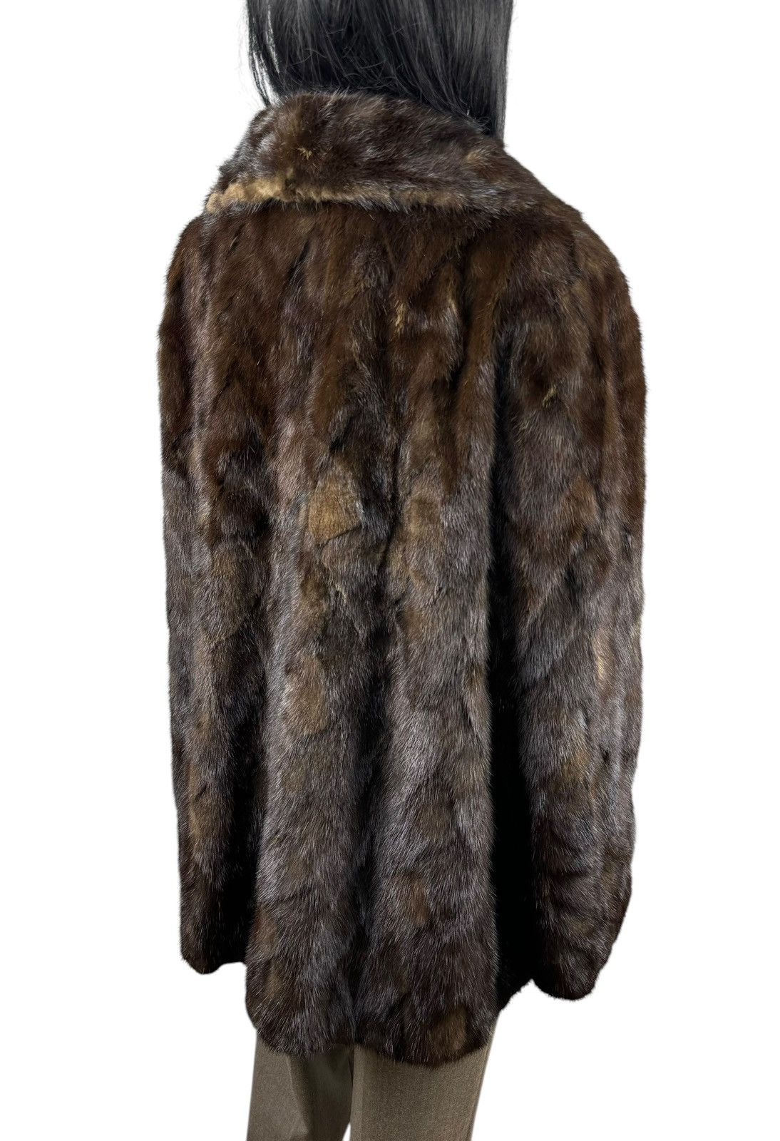 Handmade Real Genuine Mink Fur Coat Jacket Size Large Size L / US 10 / IT 46 - 8 Thumbnail