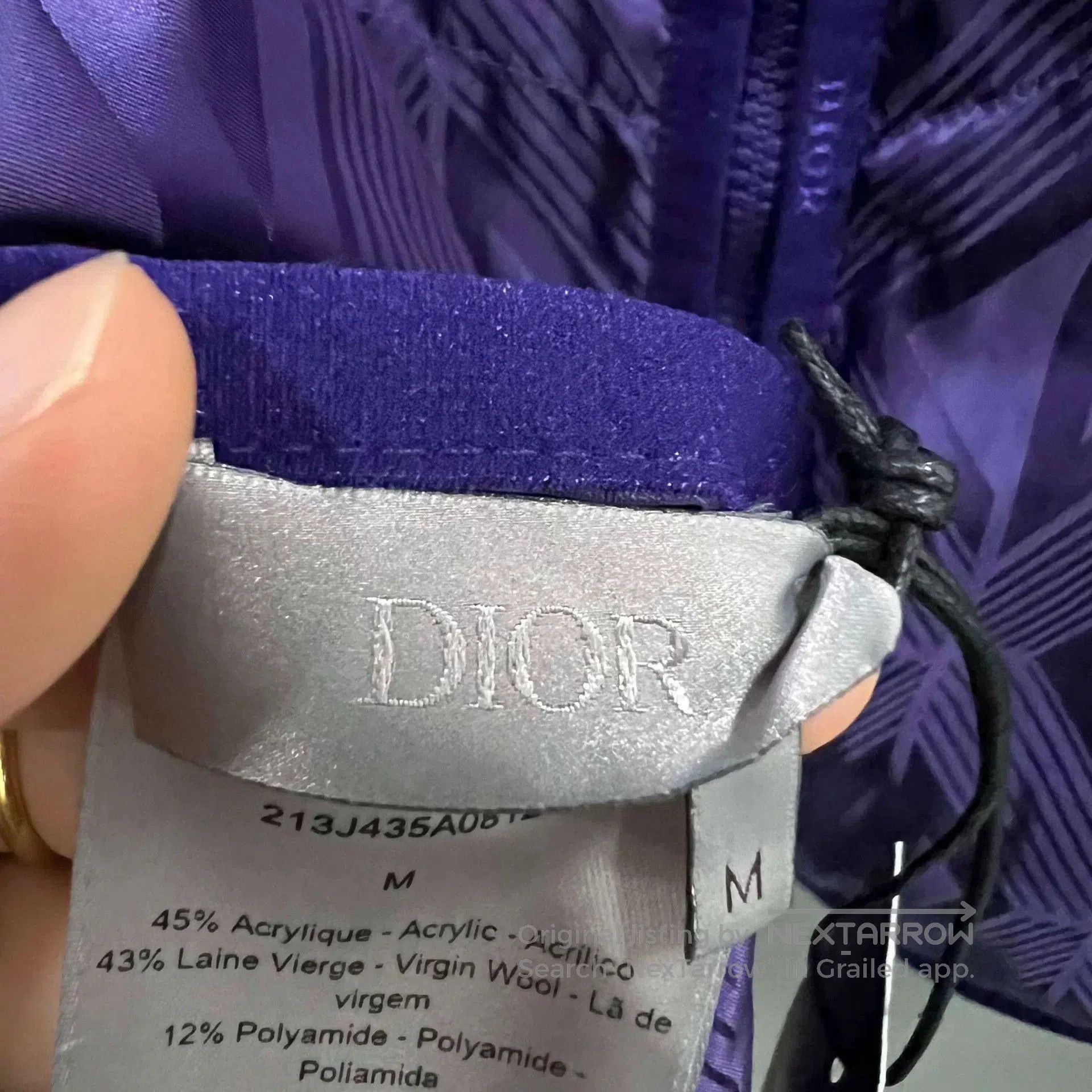Dior Dior Purple CD Printed Reversible Jacket. Size XS / US 0-2 / IT 36-38 - 4 Thumbnail