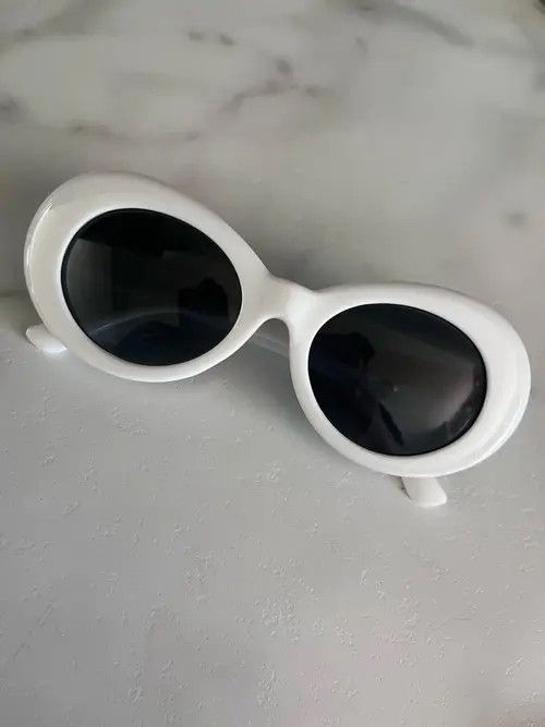 Electric Visual White Grey Oval Sunglasses UV400o Size ONE SIZE - 2 Thumbnail