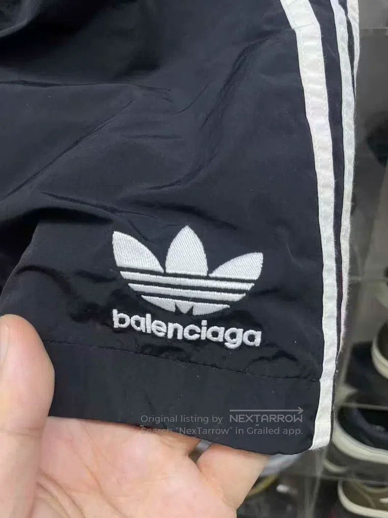Balenciaga Balenciaga adidas Logo Striped Elastic Waist Straight Leg Size US 34 / EU 50 - 5 Thumbnail