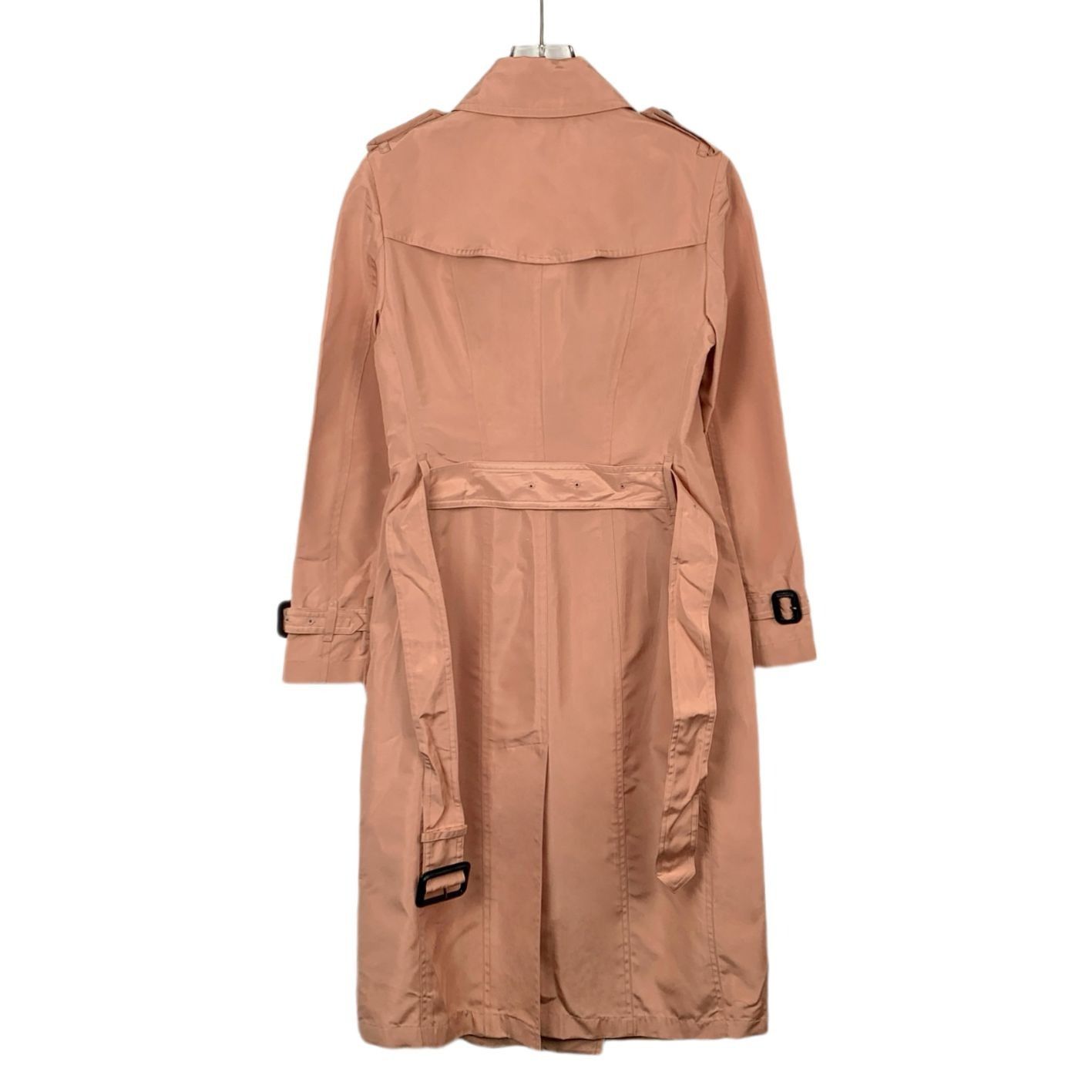 Burberry Burberry Womens Flesh Pink Mulberry Silk Double-Breasted Bel Size XS / US 0-2 / IT 36-38 - 7 Thumbnail