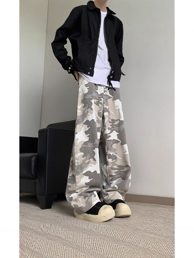 Japanese Brand Retro loose high street camouflage jeans Size US 32 / EU 48 - 4 Thumbnail