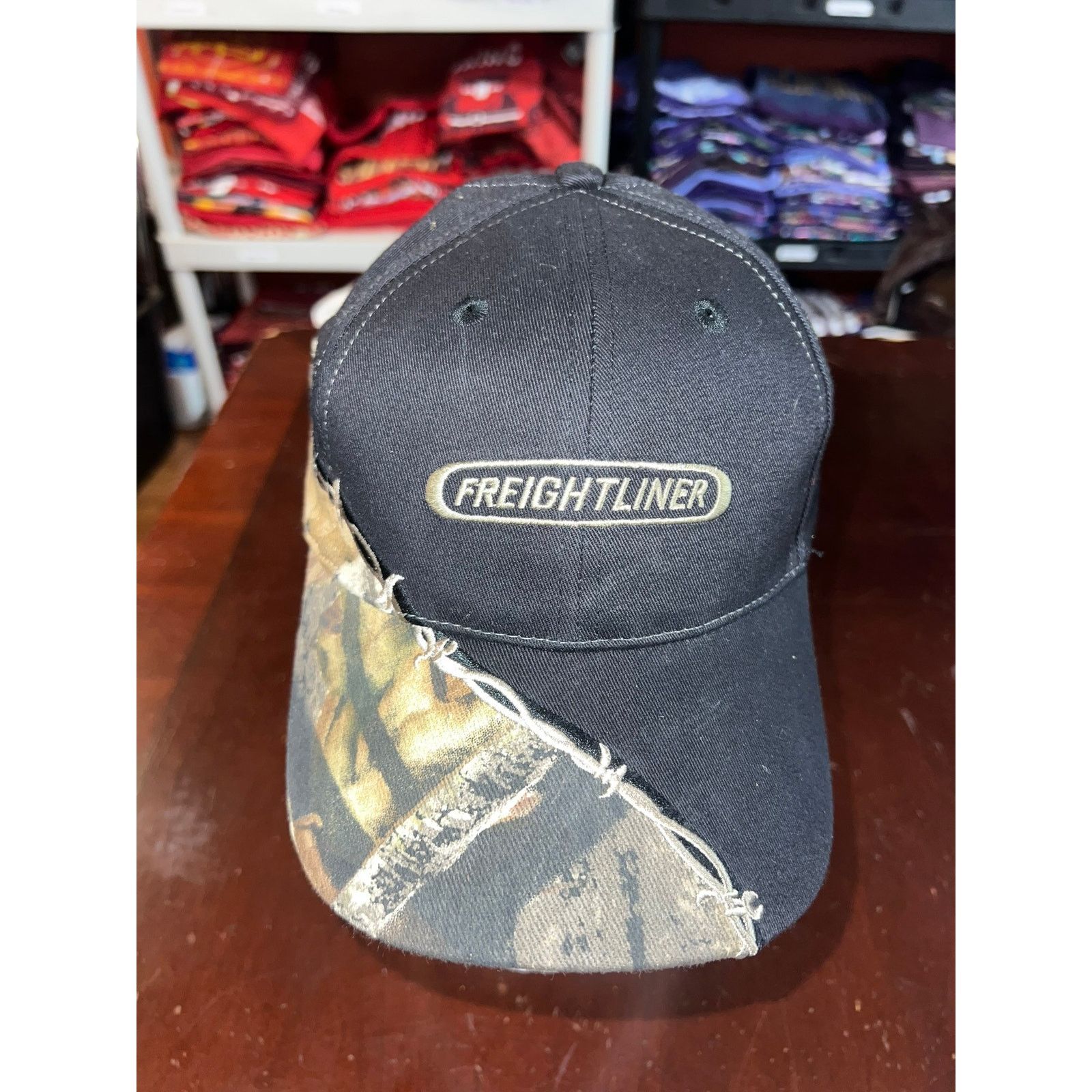 Vintage Vintage Freightliner Hat Black Camo K-Products Cap VTG Os Size ONE SIZE - 2 Thumbnail