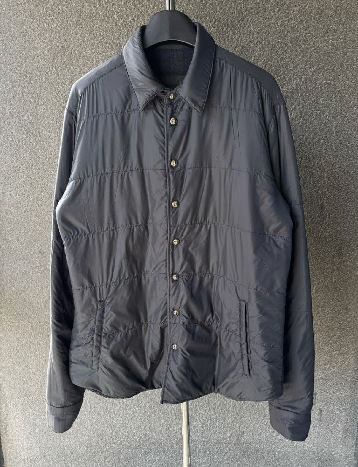 Chrome Hearts Chrome Hearts Reversible Plaid Shirt Cotton Light Jacket Size US L / EU 52-54 / 3 - 5 Thumbnail