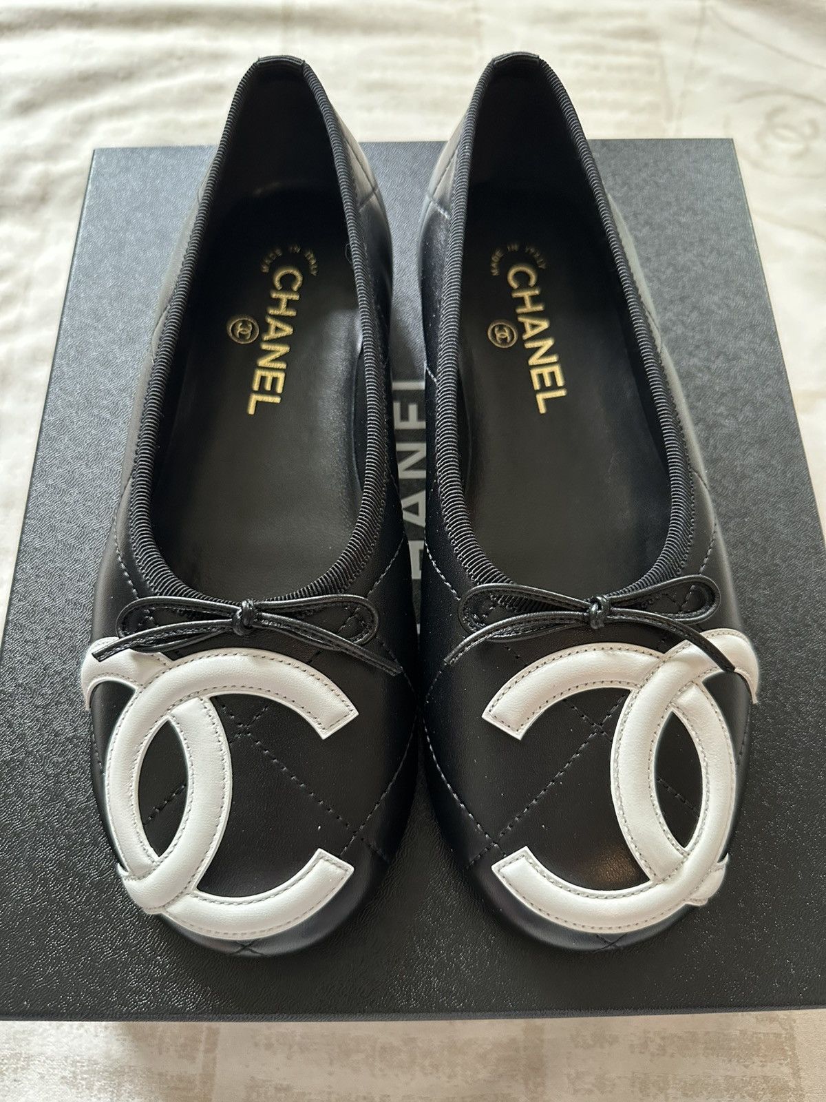 Chanel chanel 26M coco beach cambon flat black color size 38 Size US 8 / IT 38 - 2 Thumbnail