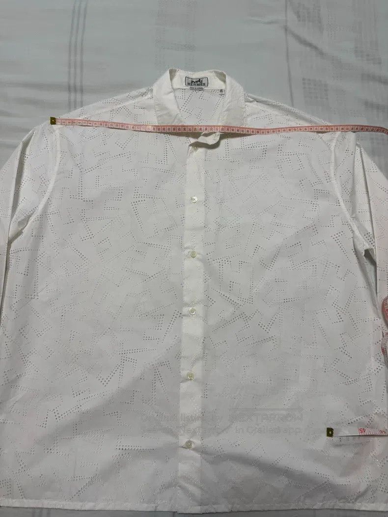 Hermes Hermes Shirt with special process fabric, hollow, light an Size US XXS / EU 40 - 3 Thumbnail