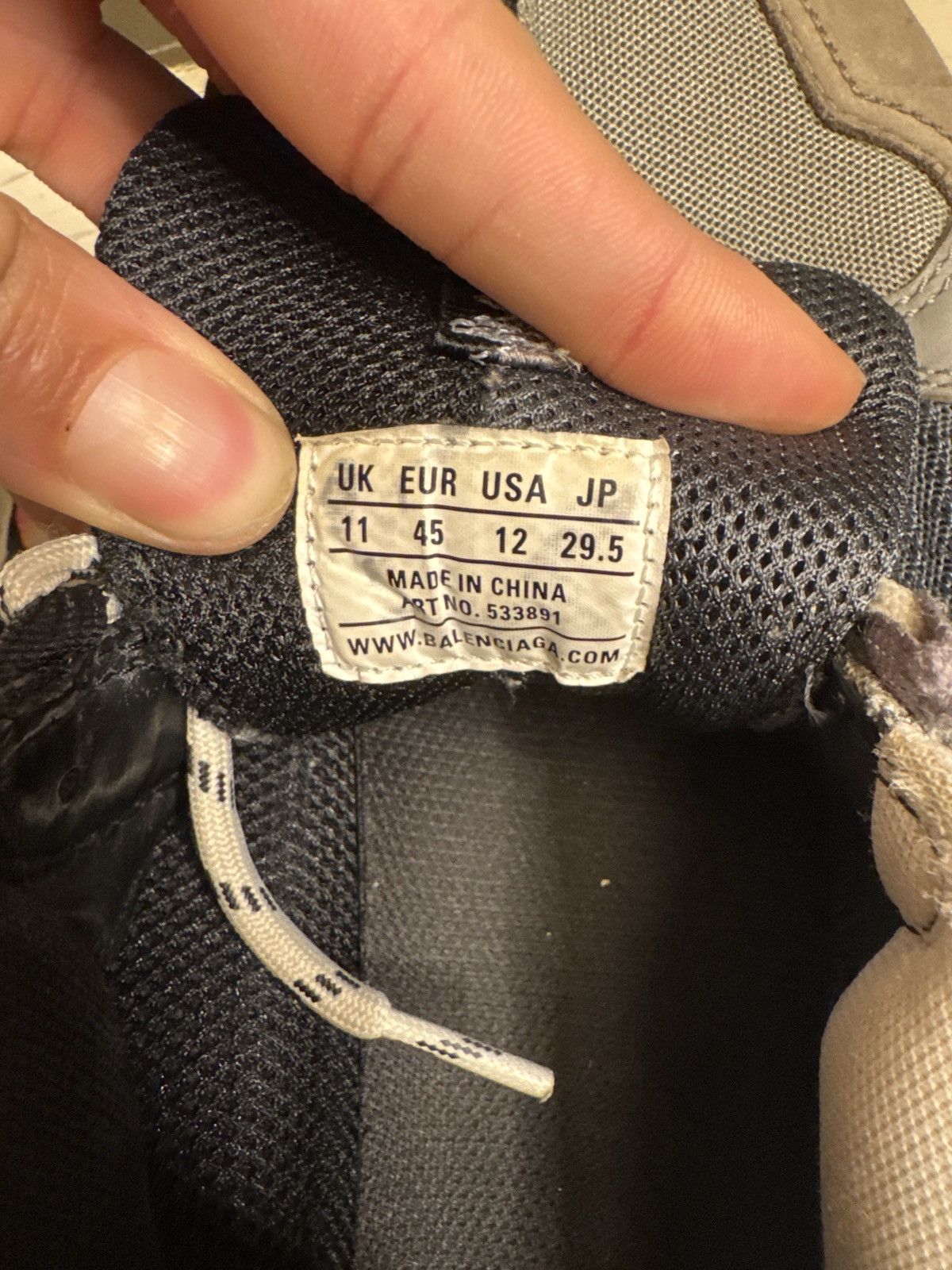 Balenciaga Balenciaga Triple S Sneaker 'Split' Size US 12 / EU 45 - 11 Thumbnail