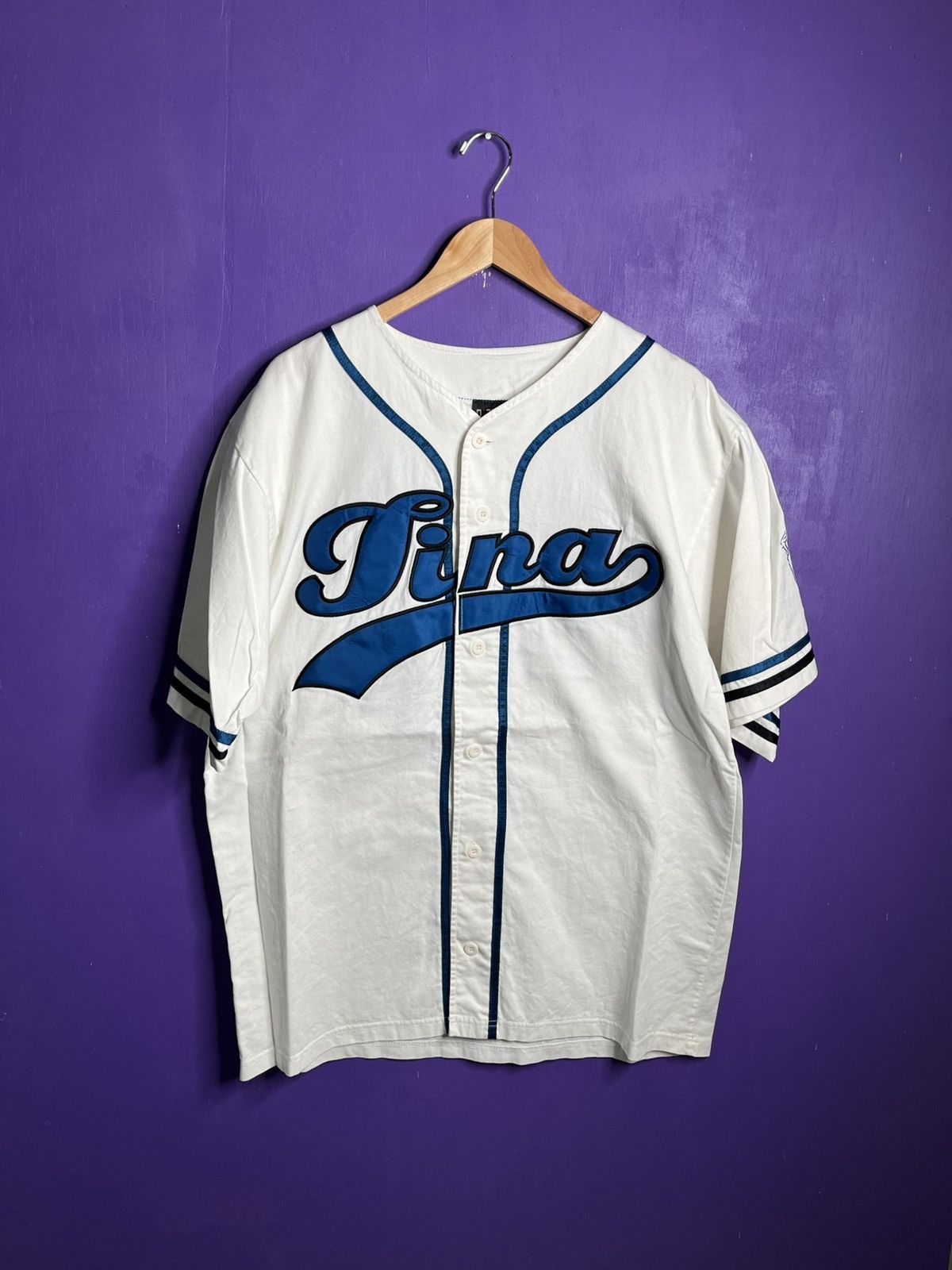 Band Tees × Vintage Vintage 90s Tina Turner 24/7 baseball jersey Size US L / EU 52-54 / 3 - 1 Thumbnail