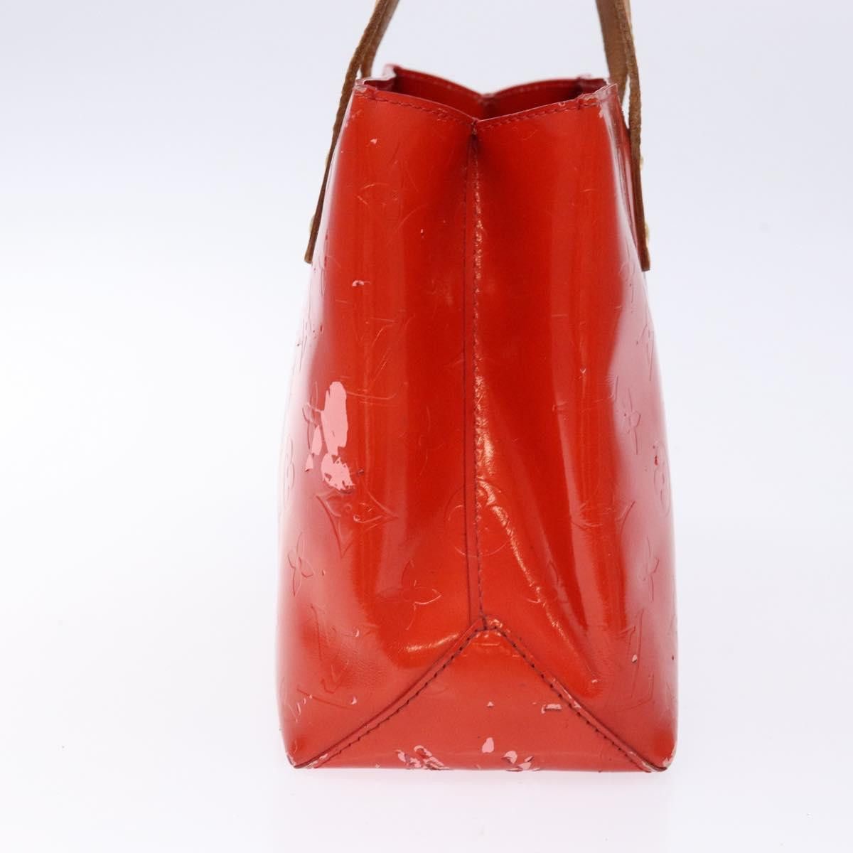 Louis Vuitton LOUIS VUITTON Monogram Vernis Reade PM Hand Bag Red Rouge Size ONE SIZE - 5 Thumbnail