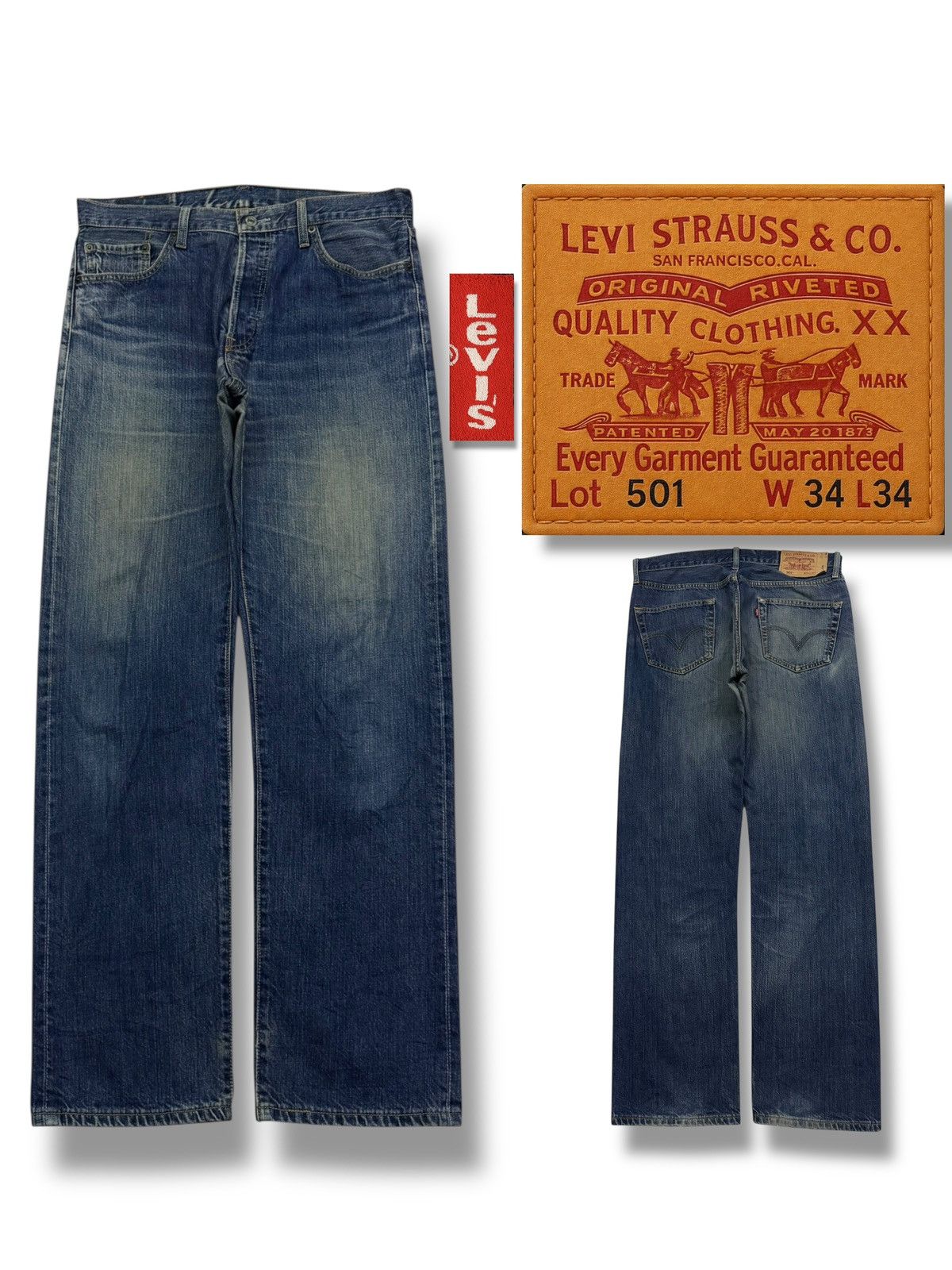 Levi's Vintage 00s Levi’s 501 Japan Market 03501-01 Button 359 |W34 Size US 34 / EU 50 - 1 Thumbnail