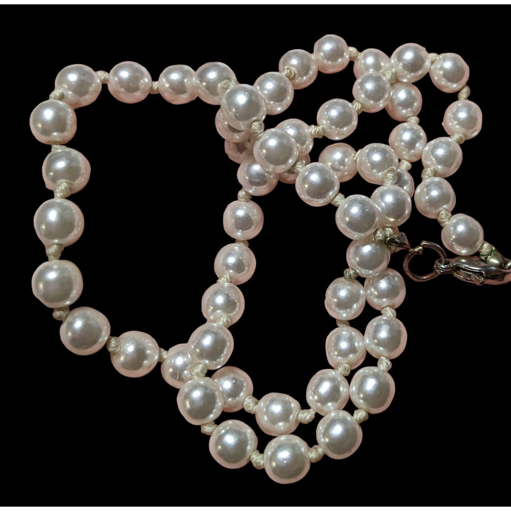 Other Simple Casual White Faux Pearl Necklace Size ONE SIZE - 5 Thumbnail