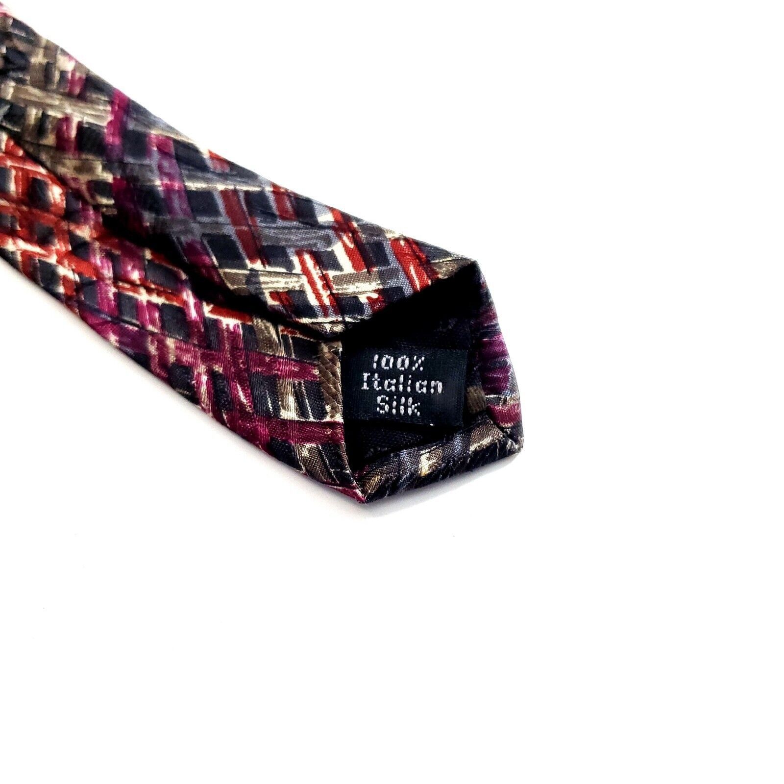 Henry Grethel Henry Grethel Red Purple Green Print Abstract Short Wide Sil Size ONE SIZE - 4 Thumbnail