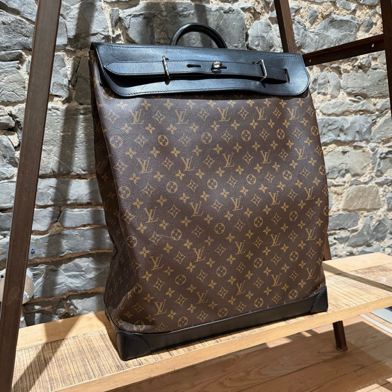 Louis Vuitton Louis Vuitton 2009 Macassar Monogram Steamer 45 Bag Size ONE SIZE - 3 Thumbnail