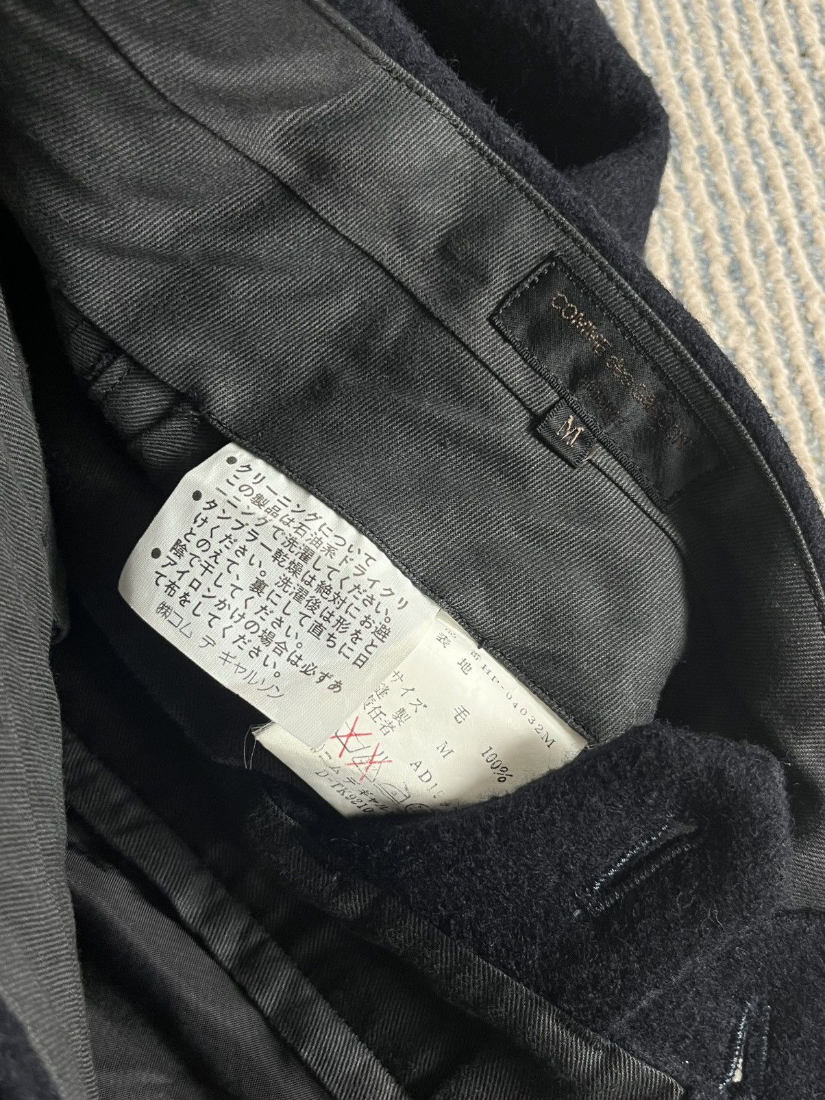 Comme des Garcons × Vintage Vintage Comme Des Garcons Homme 1997 Wool Trousers Size US 30 / EU 46 - 3 Thumbnail