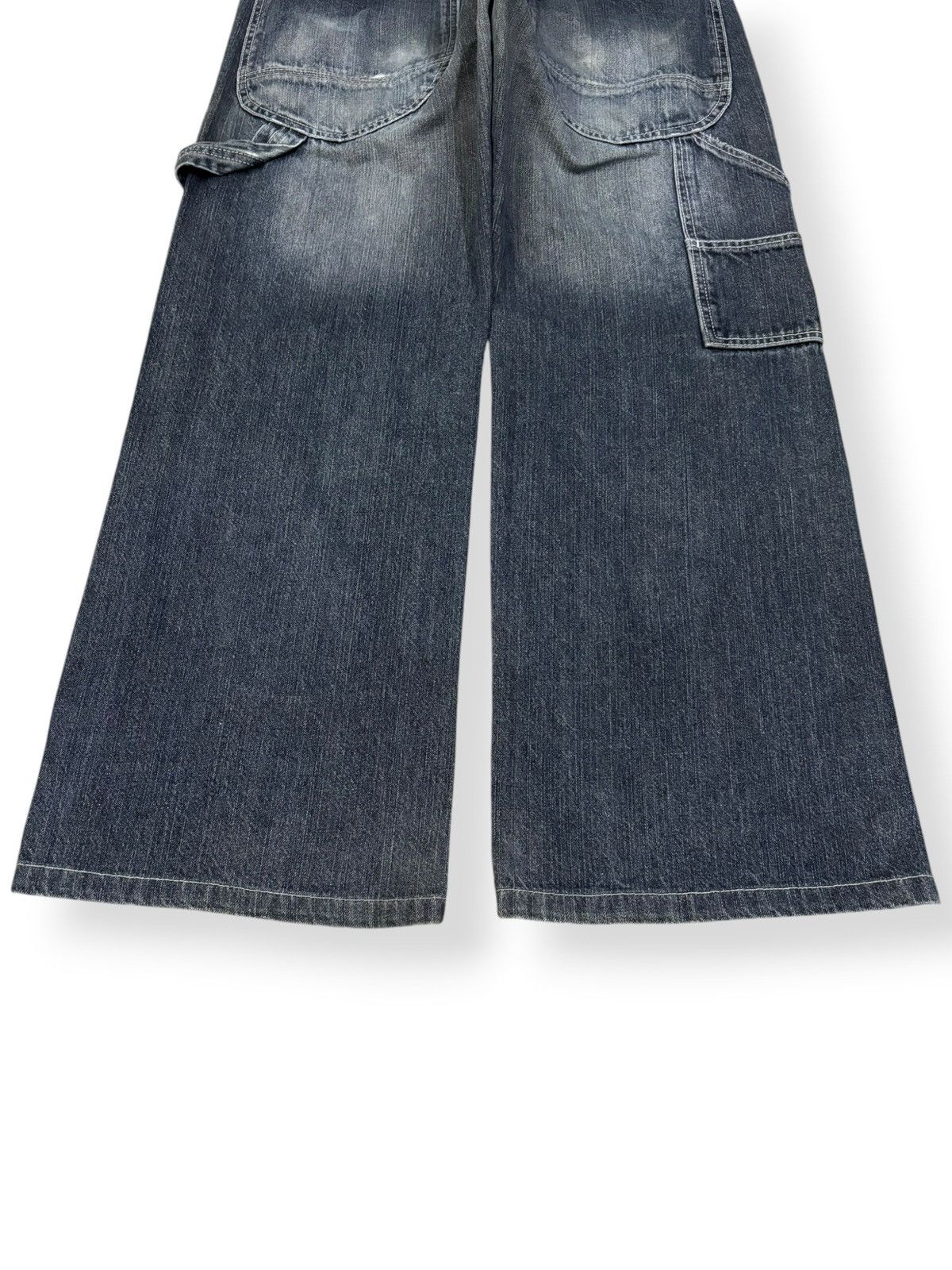 Japanese Brand Y2K Free Gate United Work Buckle Back Baggy Carpenter Jeans Size US 32 / EU 48 - 10 Thumbnail