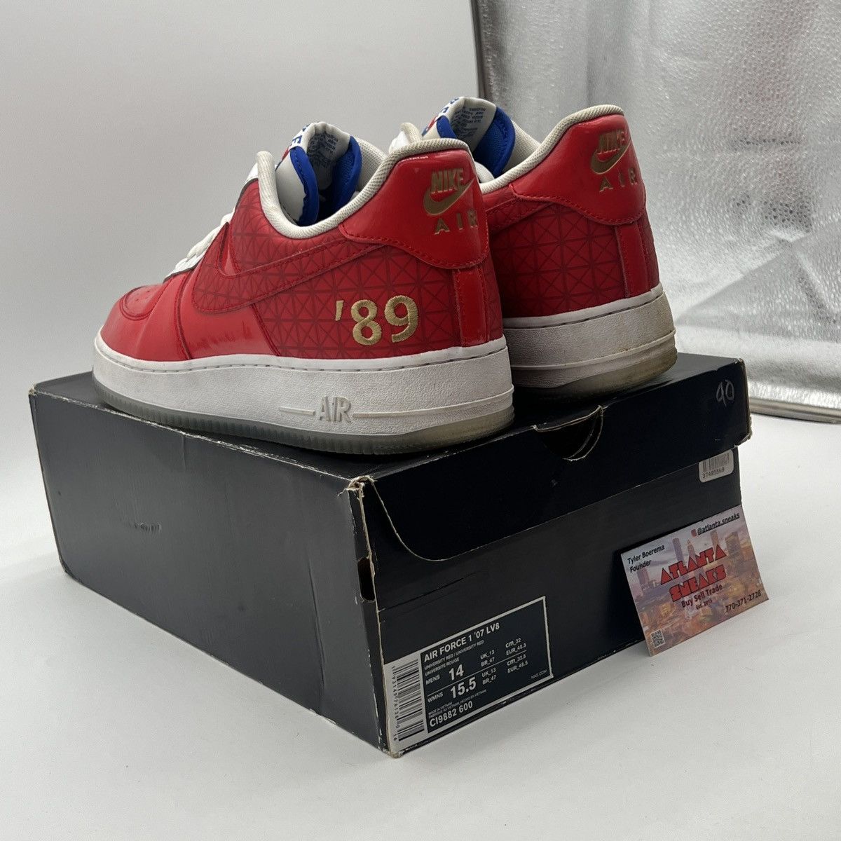 Nike Air Force 1 low 1989 nba finals Size US 14 / EU 47 - 4 Thumbnail