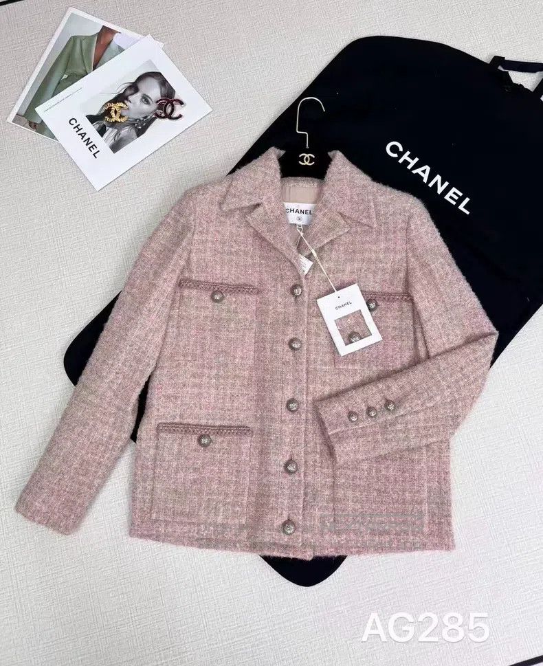 Chanel Chanel Tweed single-breasted plaid long-sleeved pocket lap Size XS / US 0-2 / IT 36-38 - 1 Thumbnail