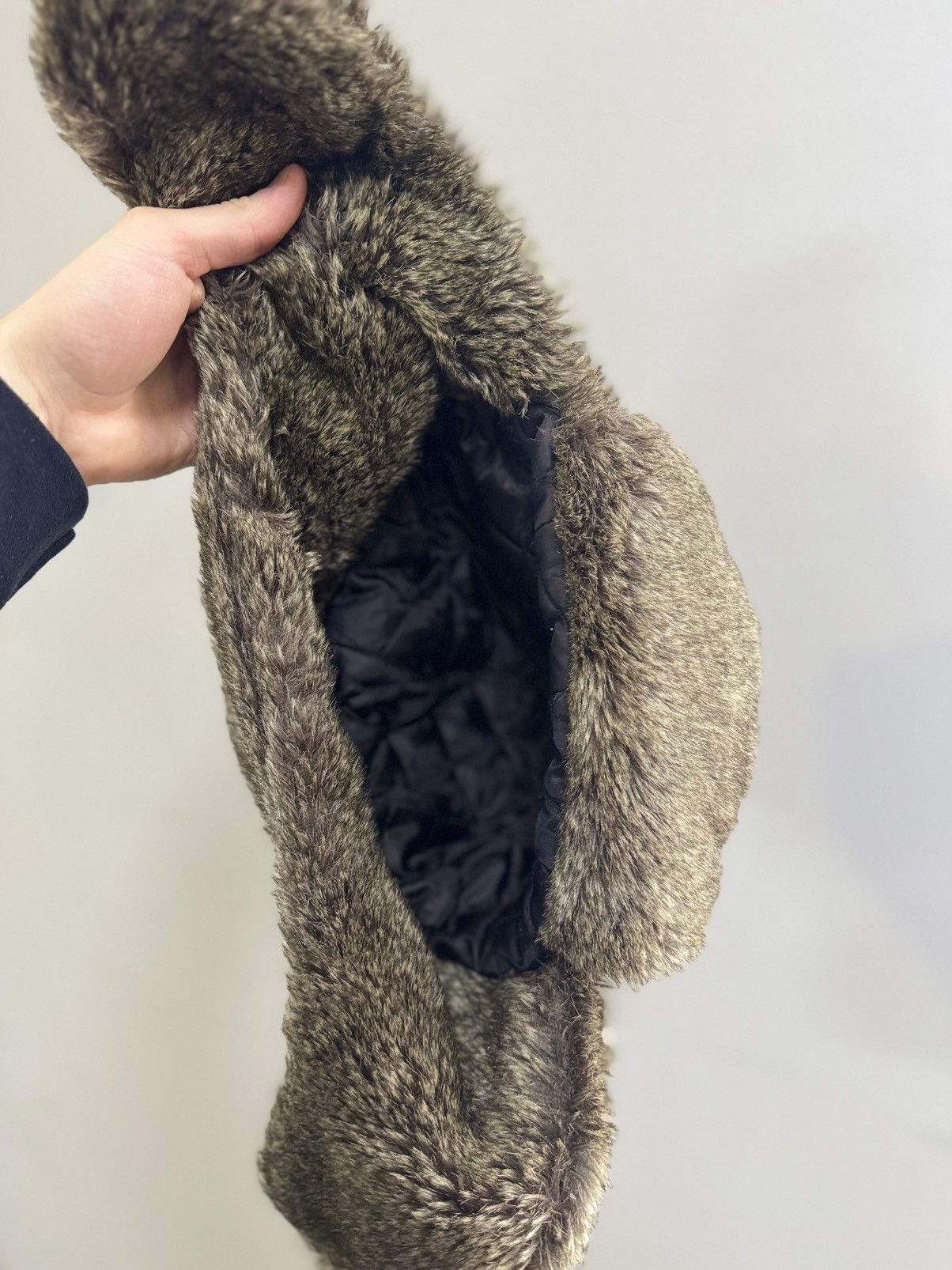 If Six Was Nine Vintage Y2K Ushanka Mohair Furfuzzy Alt Opium Hat Size ONE SIZE - 5 Thumbnail