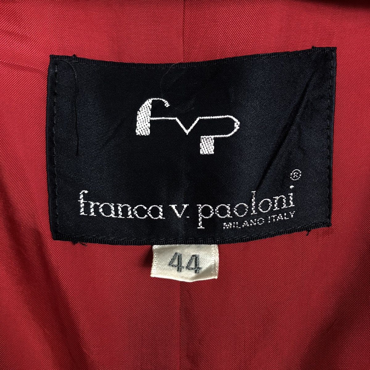 Designer × Japanese Brand × Vintage 📌Vintage Wool Button Jacket Franca V. Paoloni Milano Italy Size US M / EU 48-50 / 2 - 18 Thumbnail