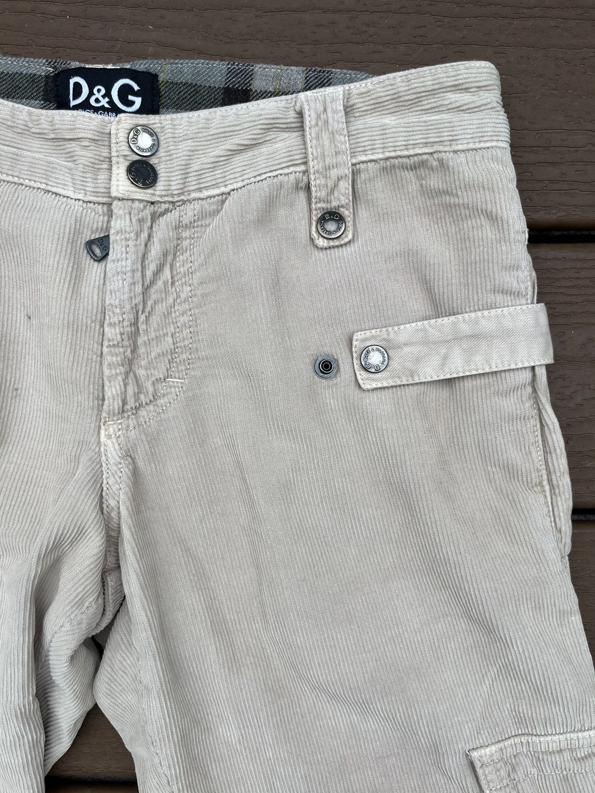 Dolce & Gabbana Dolce & Gabbana 00s Corduroy Cargo Pants Size 30" / US 8 / IT 44 - 3 Thumbnail